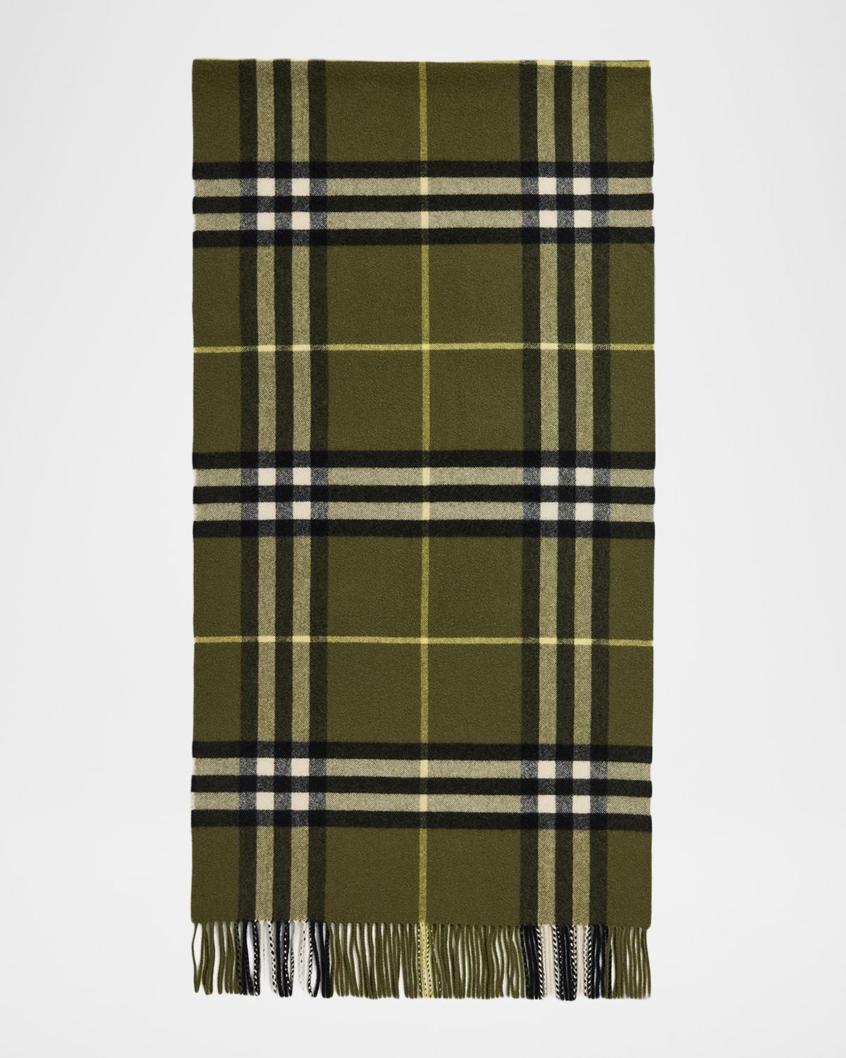 Burberry Men 's Wide Check Cashmere Scarf