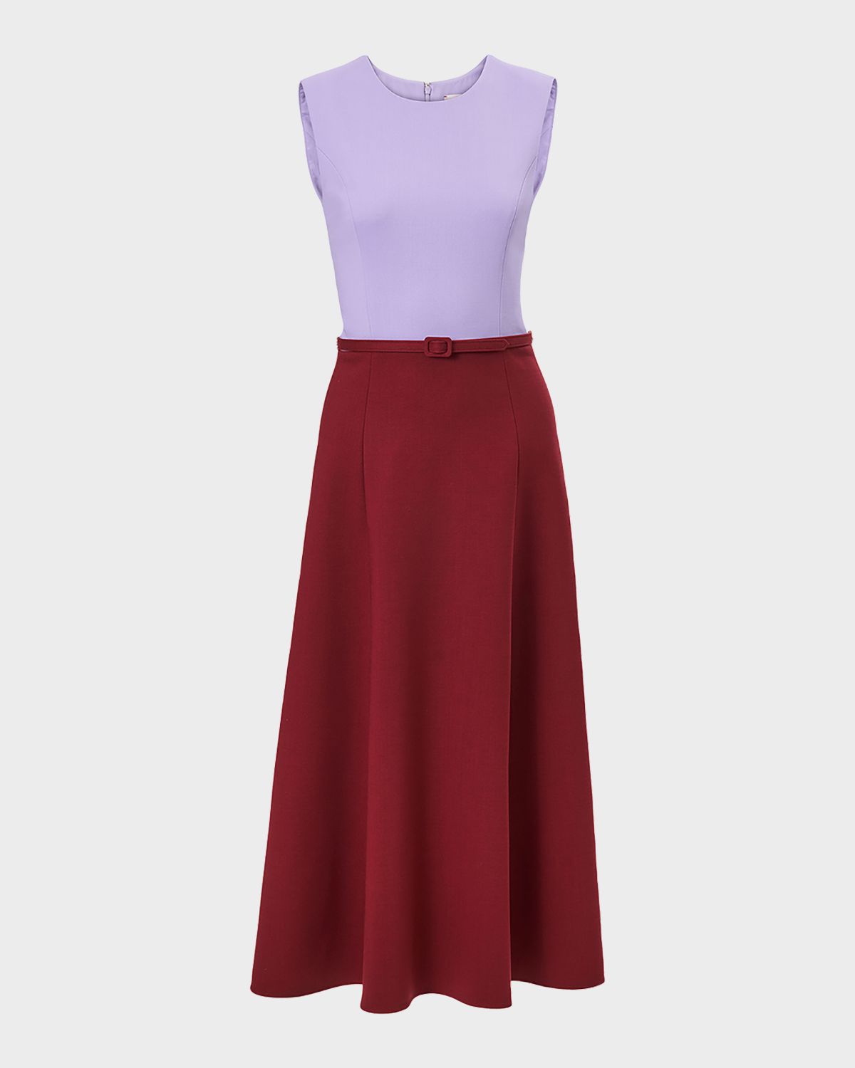 Carolina Herrera Colorblock Sleeveless Belted Midi Dress | Thumbnail 5 Carolina Herrera Colorblock Sleeveless Belted Midi Dress | Thumbnail 5