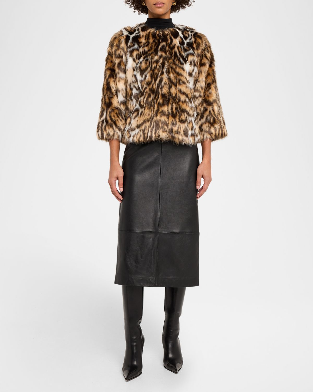 Lyla Grant Fur Free Leopard Faux-Fox Coat | Thumbnail 5 Lyla Grant Fur Free Leopard Faux-Fox Coat | Thumbnail 5