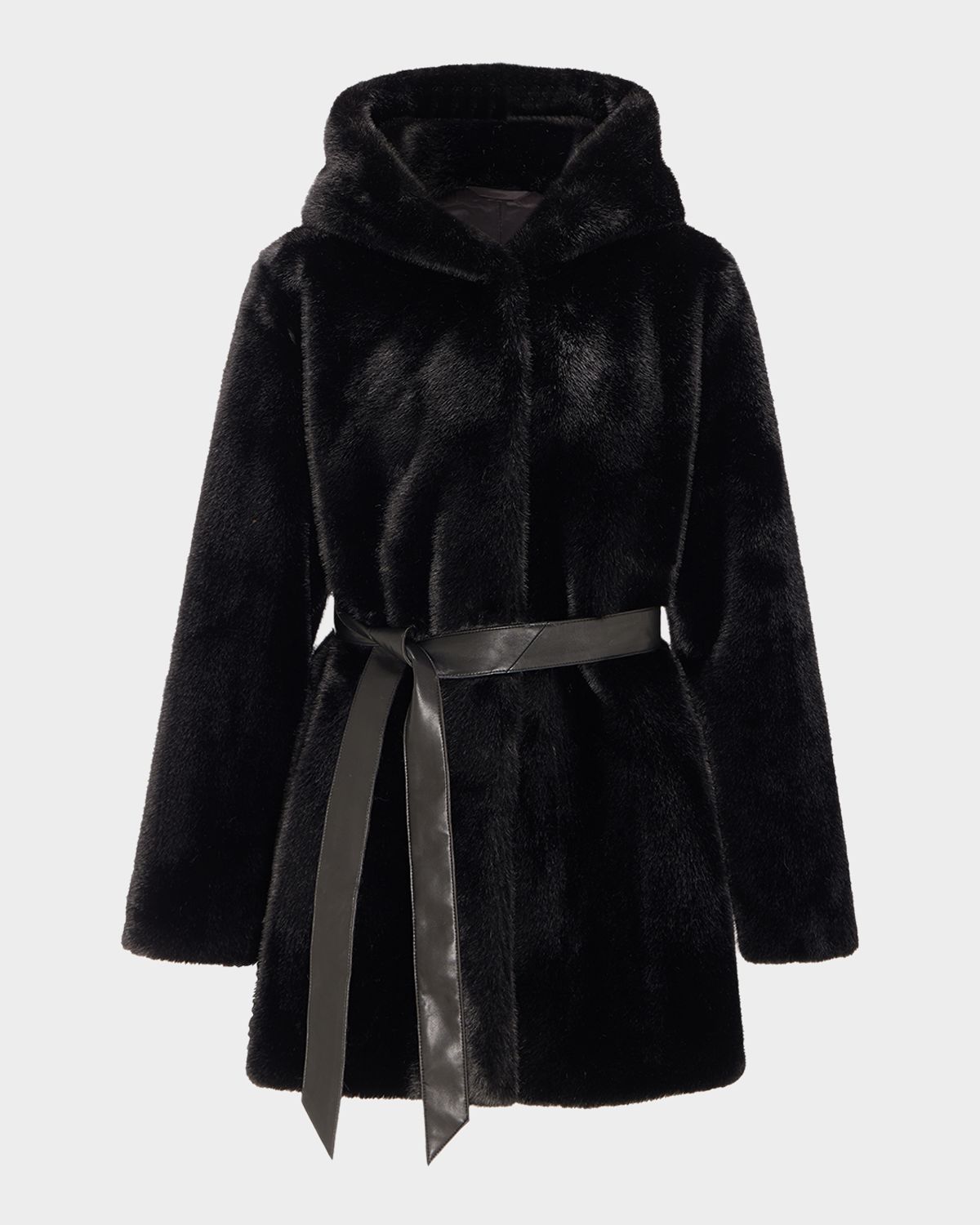 Lyla Grant Fur-Free Faux Mink Hooded Coat | Thumbnail 4 Lyla Grant Fur-Free Faux Mink Hooded Coat | Thumbnail 4
