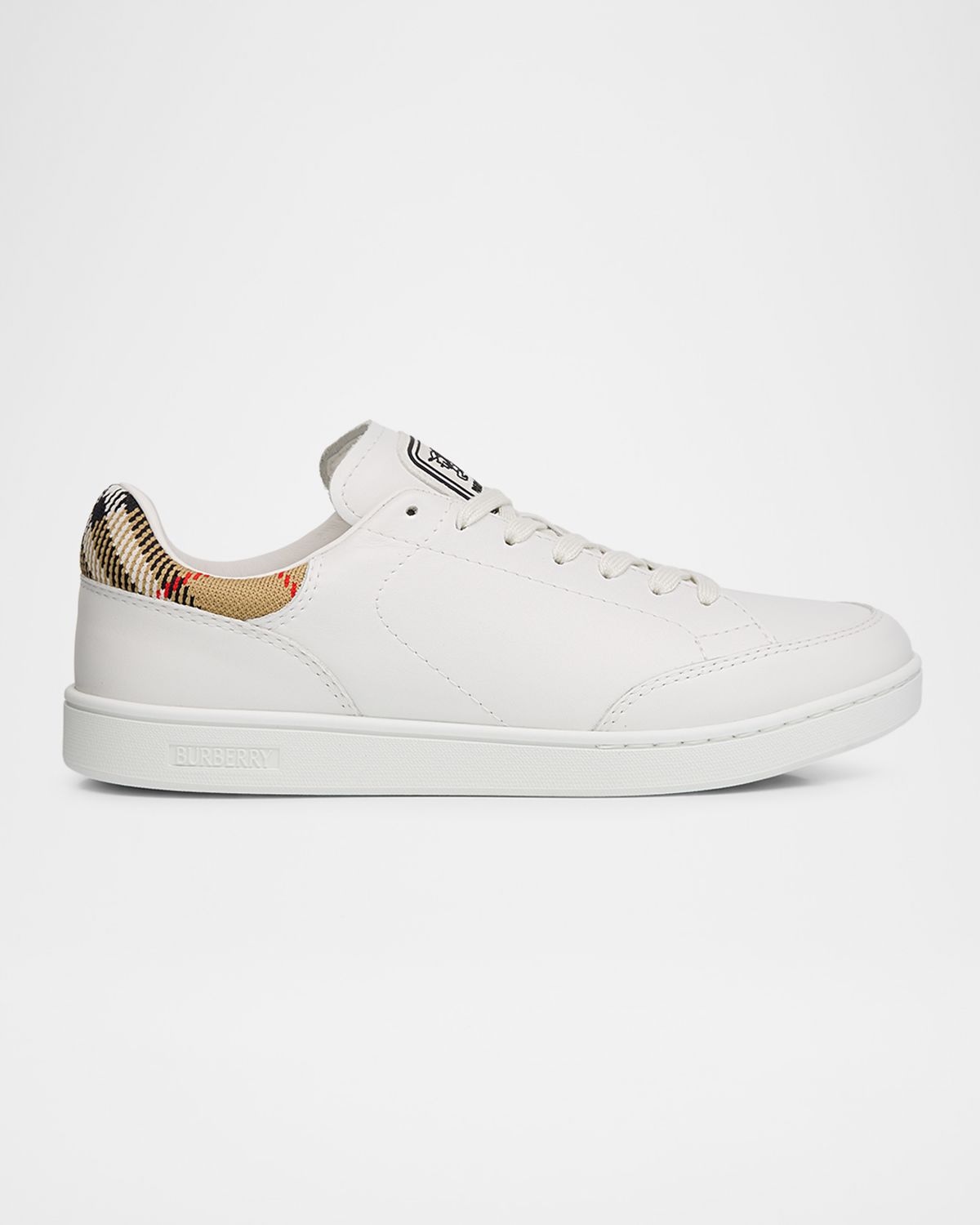 Burberry Men 's Set Leather & Check Low-Top Sneakers | Thumbnail 5 Burberry Men 's Set Leather & Check Low-Top Sneakers | Thumbnail 5