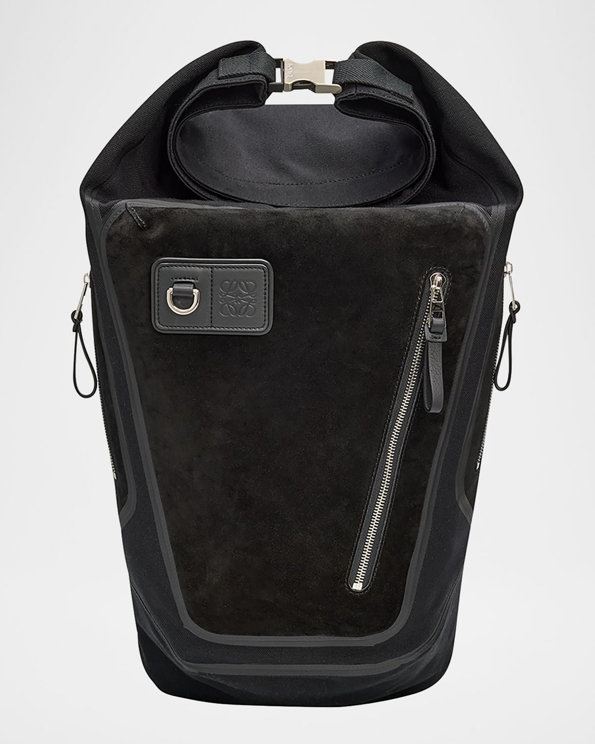 Loewe Men 's Flex Roll-Top Canvas & Suede Backpack | Thumbnail 9 Loewe Men 's Flex Roll-Top Canvas & Suede Backpack | Thumbnail 9