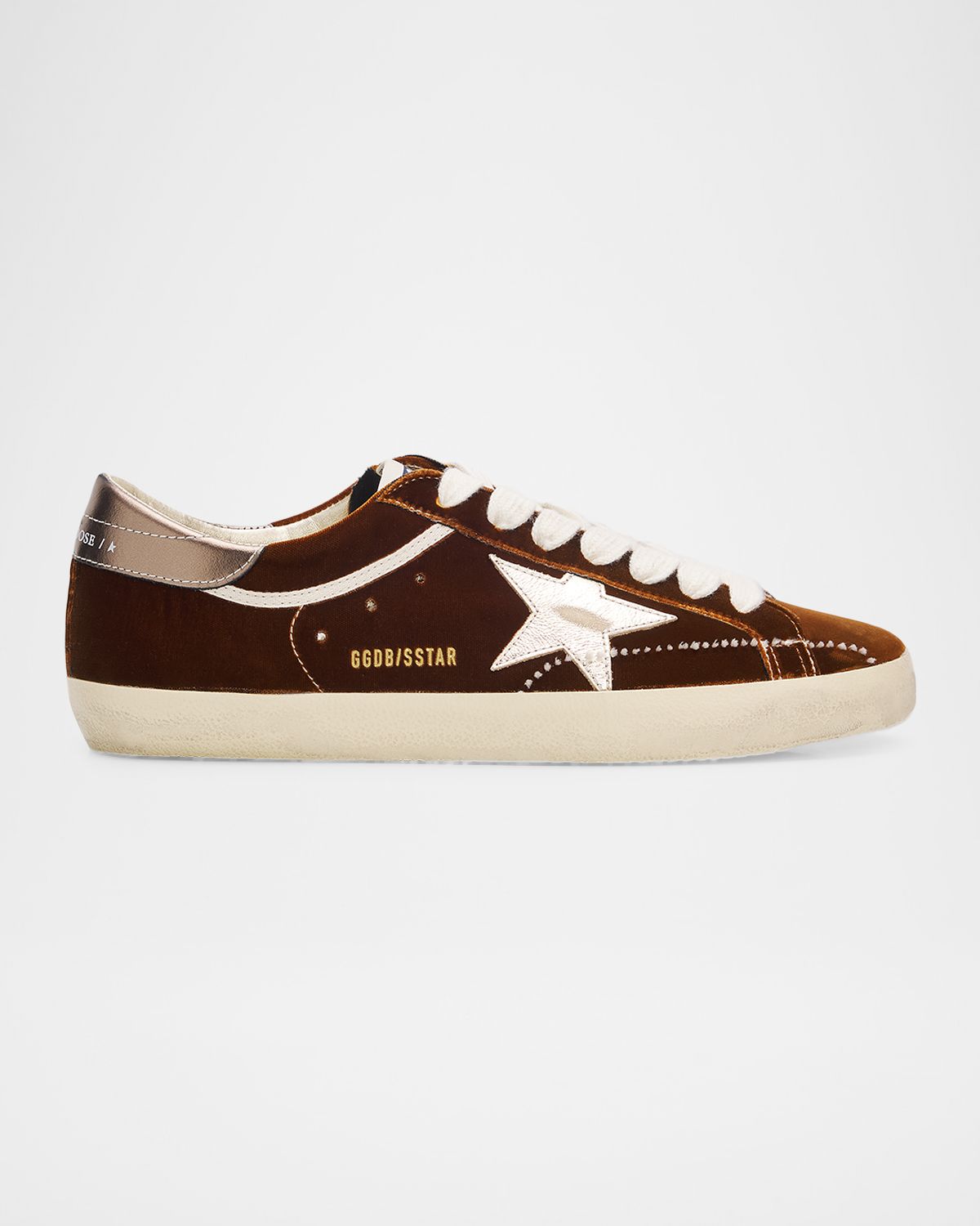 Golden Goose Men 's Super Star Velvet Low-Top Sneakers