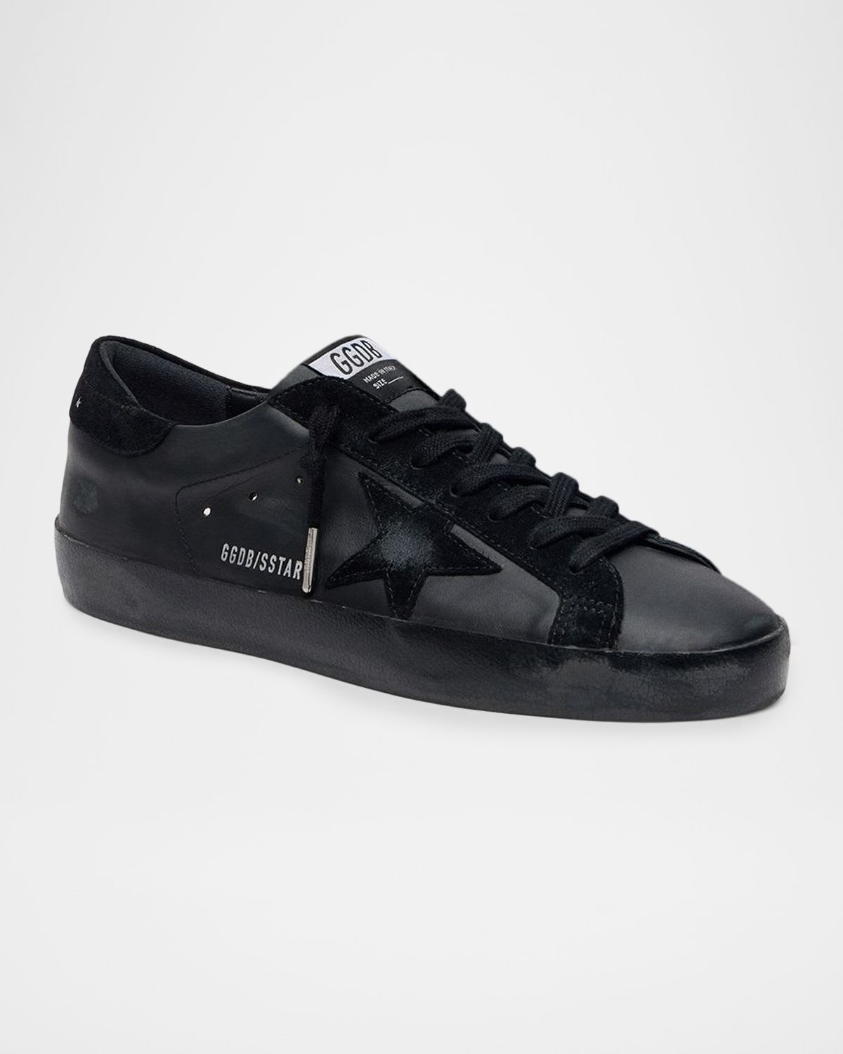Golden Goose Men 's Super-Star Napa Leather and Suede Low-Top Sneakers | Thumbnail 2