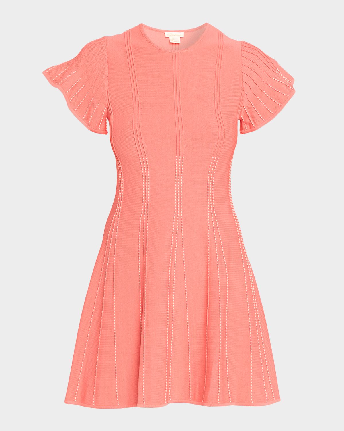 Shoshanna Maddy Dotted Flutter-Sleeve Mini Dress