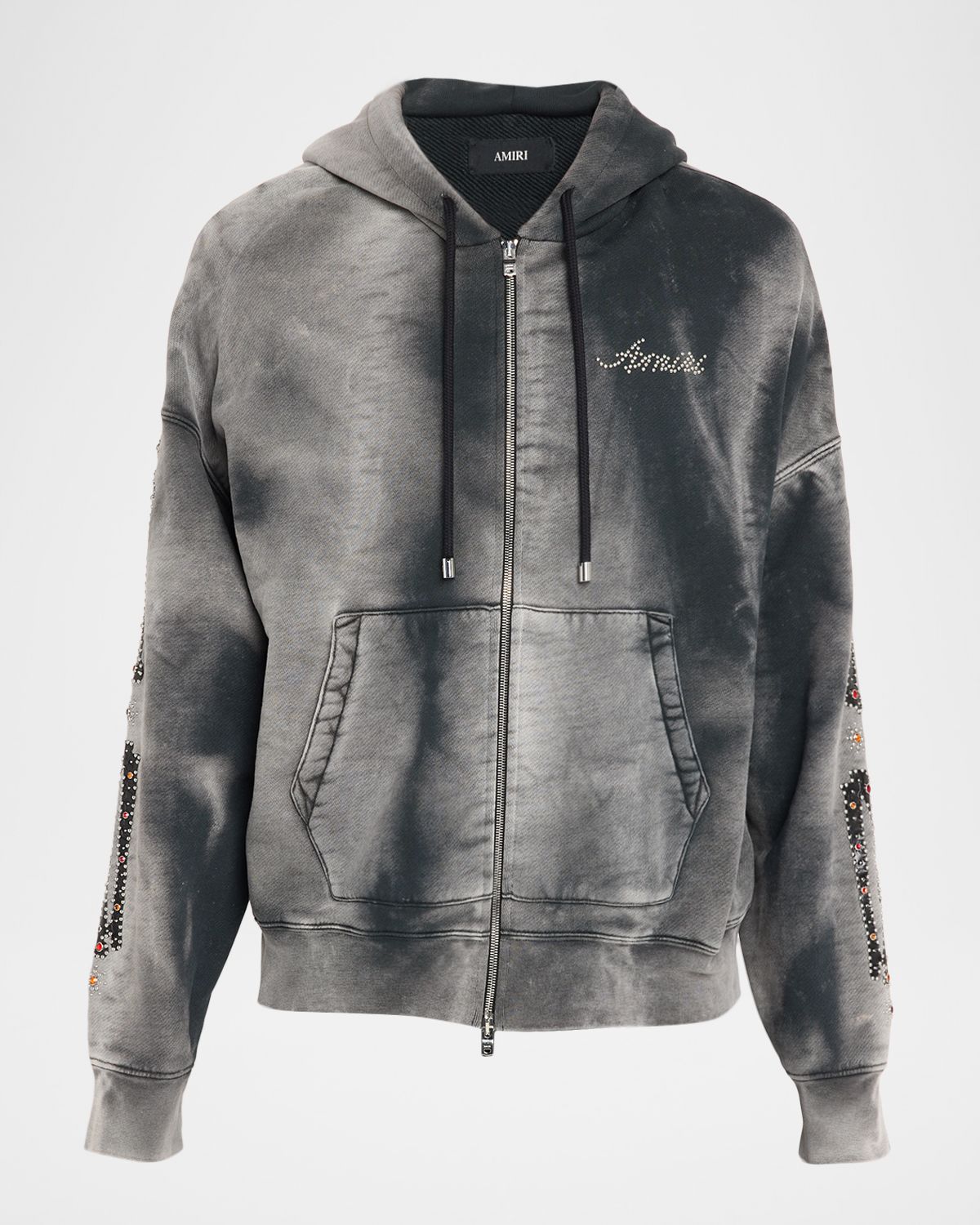 Amiri Men 's Oversized Bone Applique tudded Hoodie