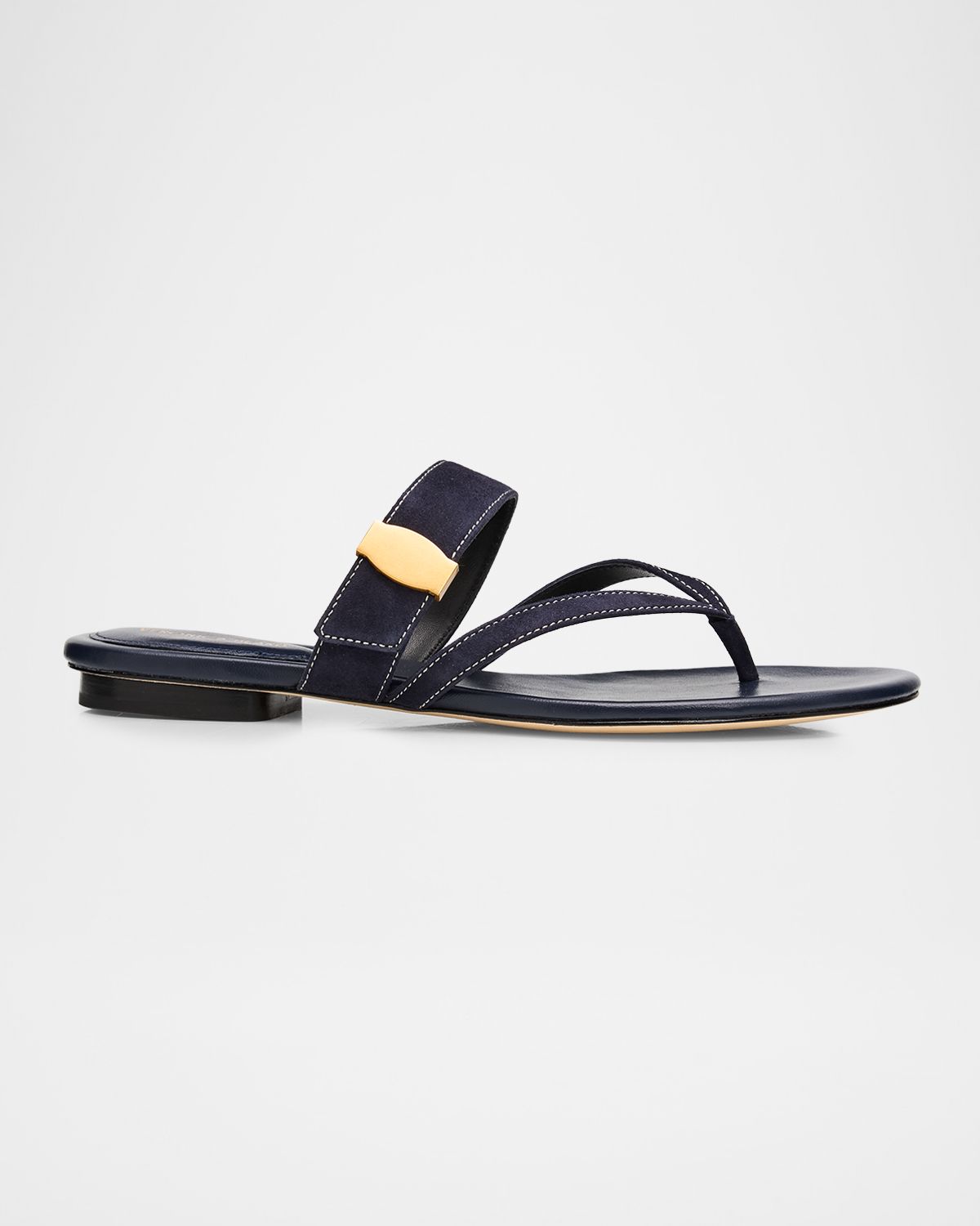 Veronica Beard Salva Dash Suede Thong Sandals
