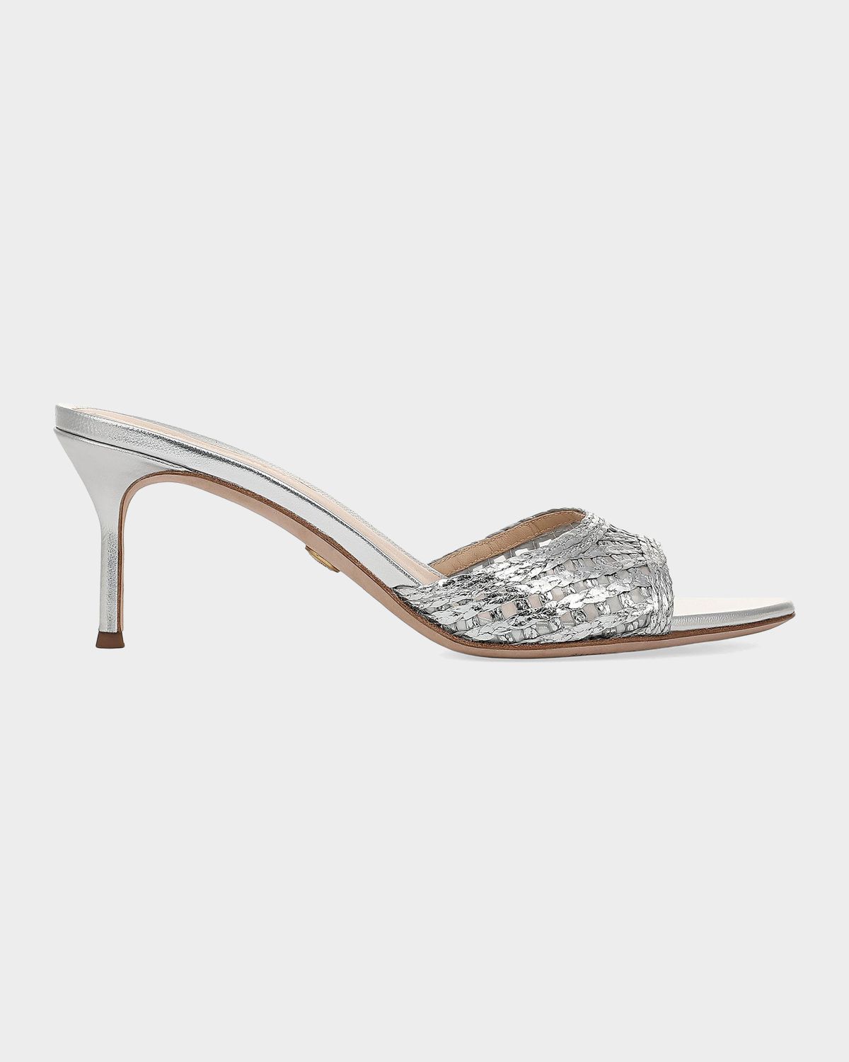 Veronica Beard 65mm Tia Lattice Raffia Mid-Heel Sandals | Thumbnail 5
