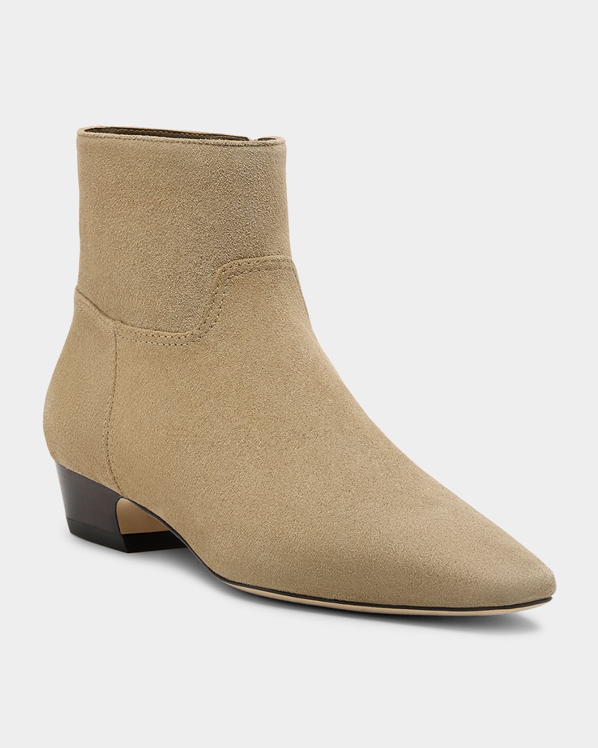 Stuart Weitzman Stassi Suede Zip Ankle Boots | Thumbnail 4 Stuart Weitzman Stassi Suede Zip Ankle Boots | Thumbnail 4