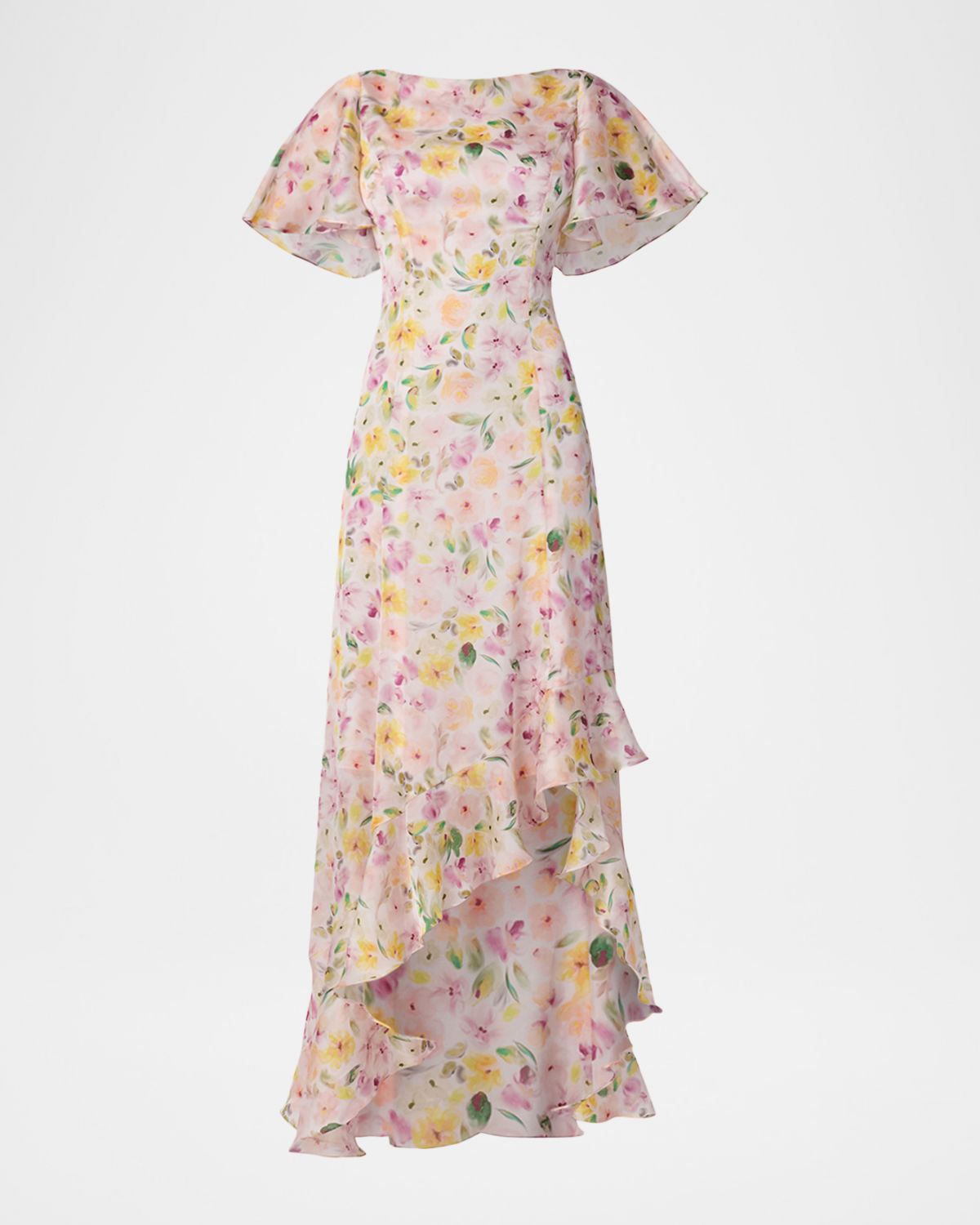 Shoshanna Chauncey Floral-Print Chiffon Maxi Dress