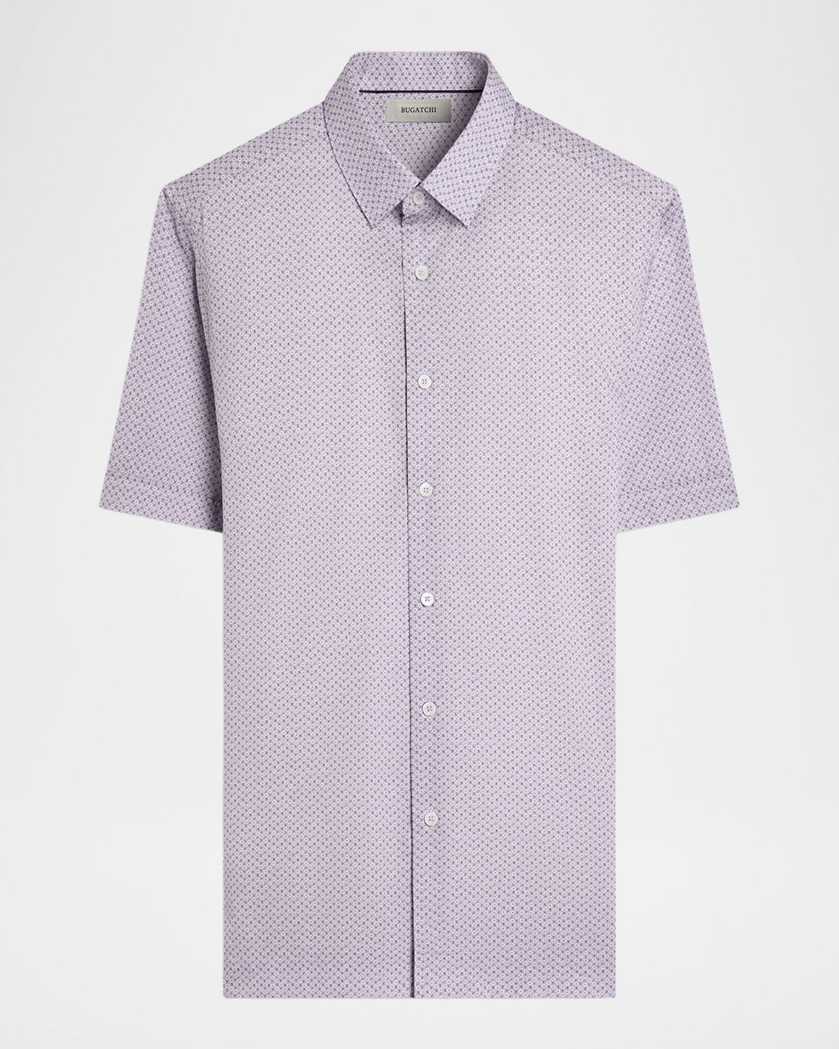 Bugatchi Men 's Orson Floral-Print Cotton Short-Sleeve Shirt