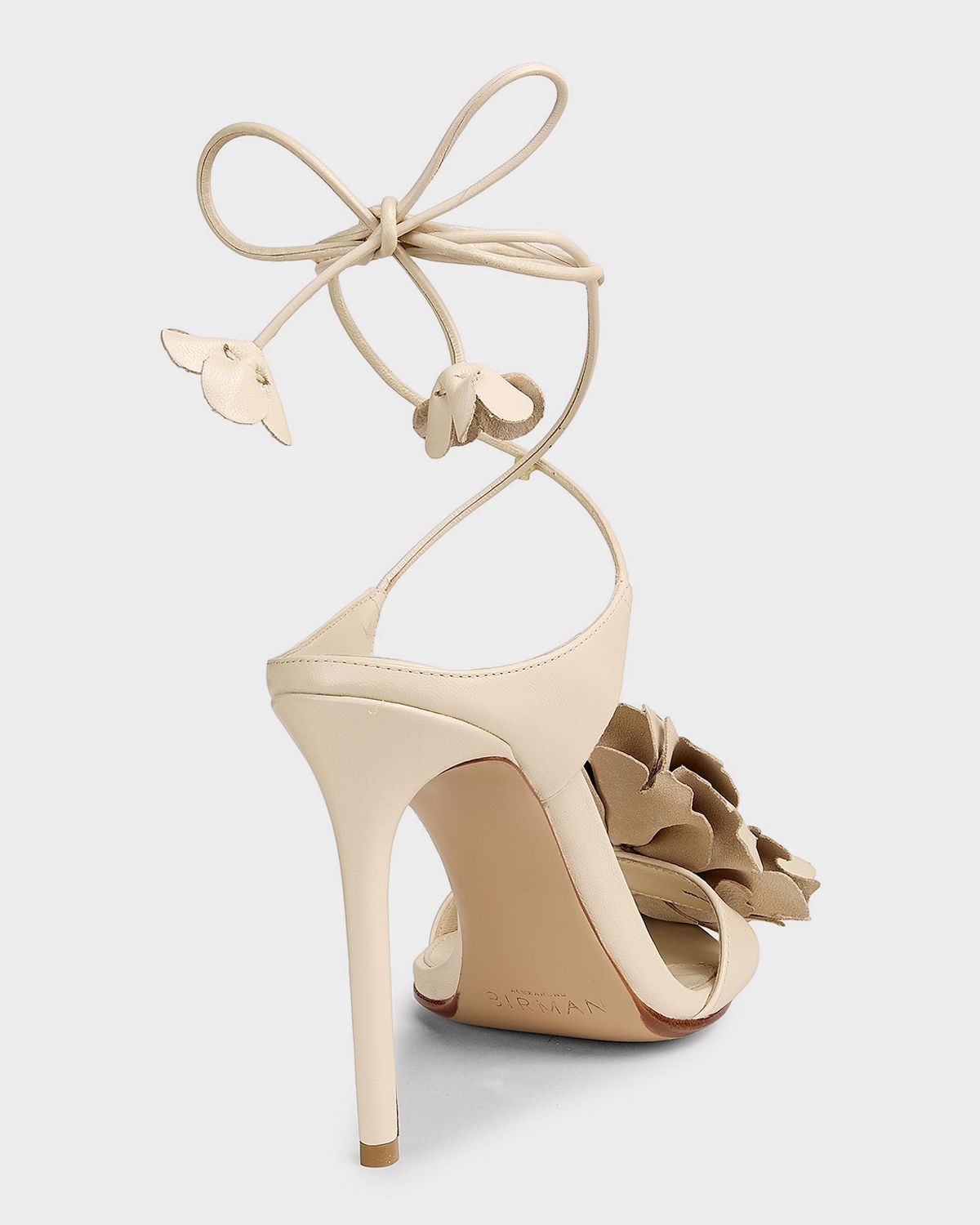 Alexandre Birman x Agua by Agua Bendita Ornela Leather Ankle-Wrap Sandals