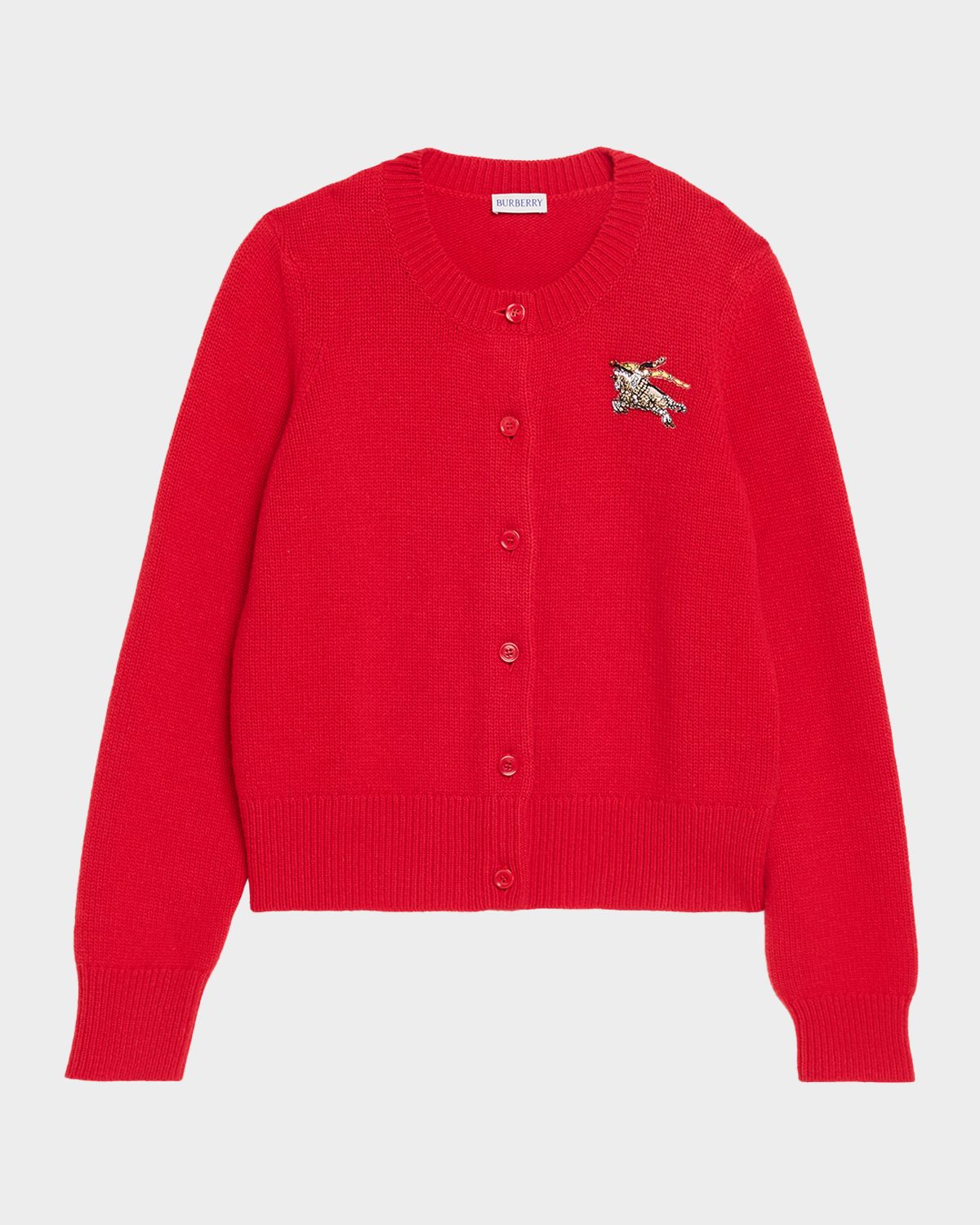 Burberry Sienna EKD Cashmere Crewneck Cardigan