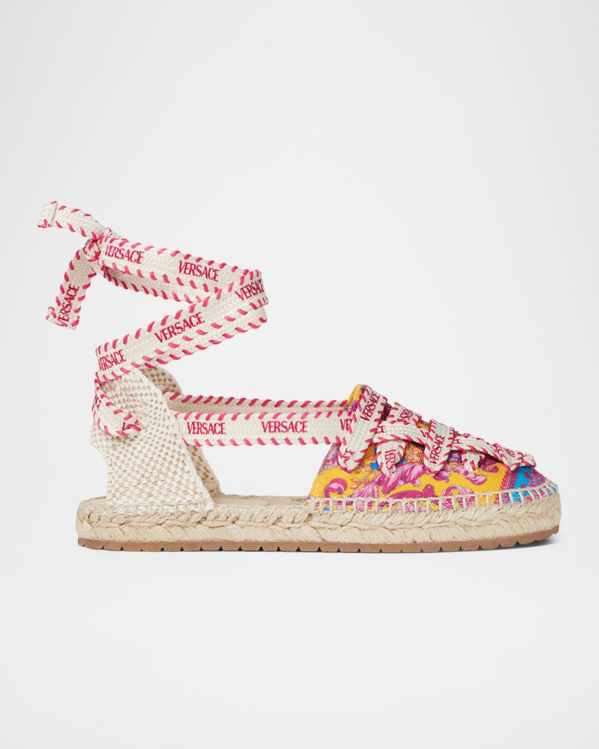 Versace Girl 's Electric Barocco Espadrilles, Kids