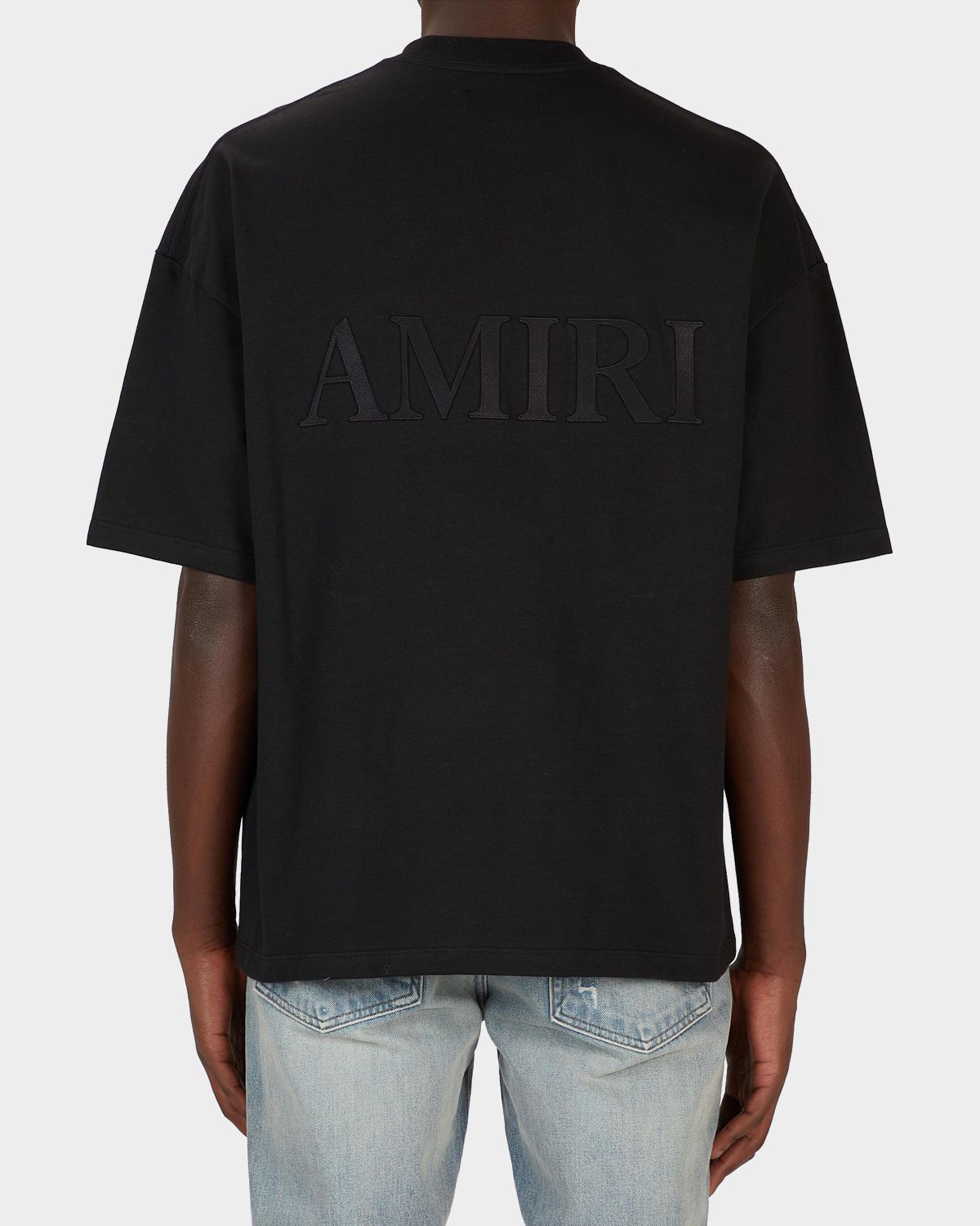 Amiri Men 's Back-Logo Oversized Crewneck T-Shirt | Thumbnail 3