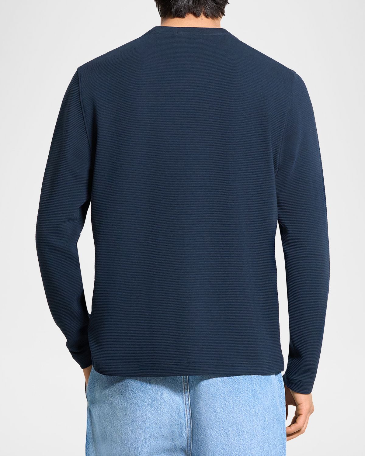 Theory Men 's Delroy Performance Jersey Long-Sleeve T-Shirt