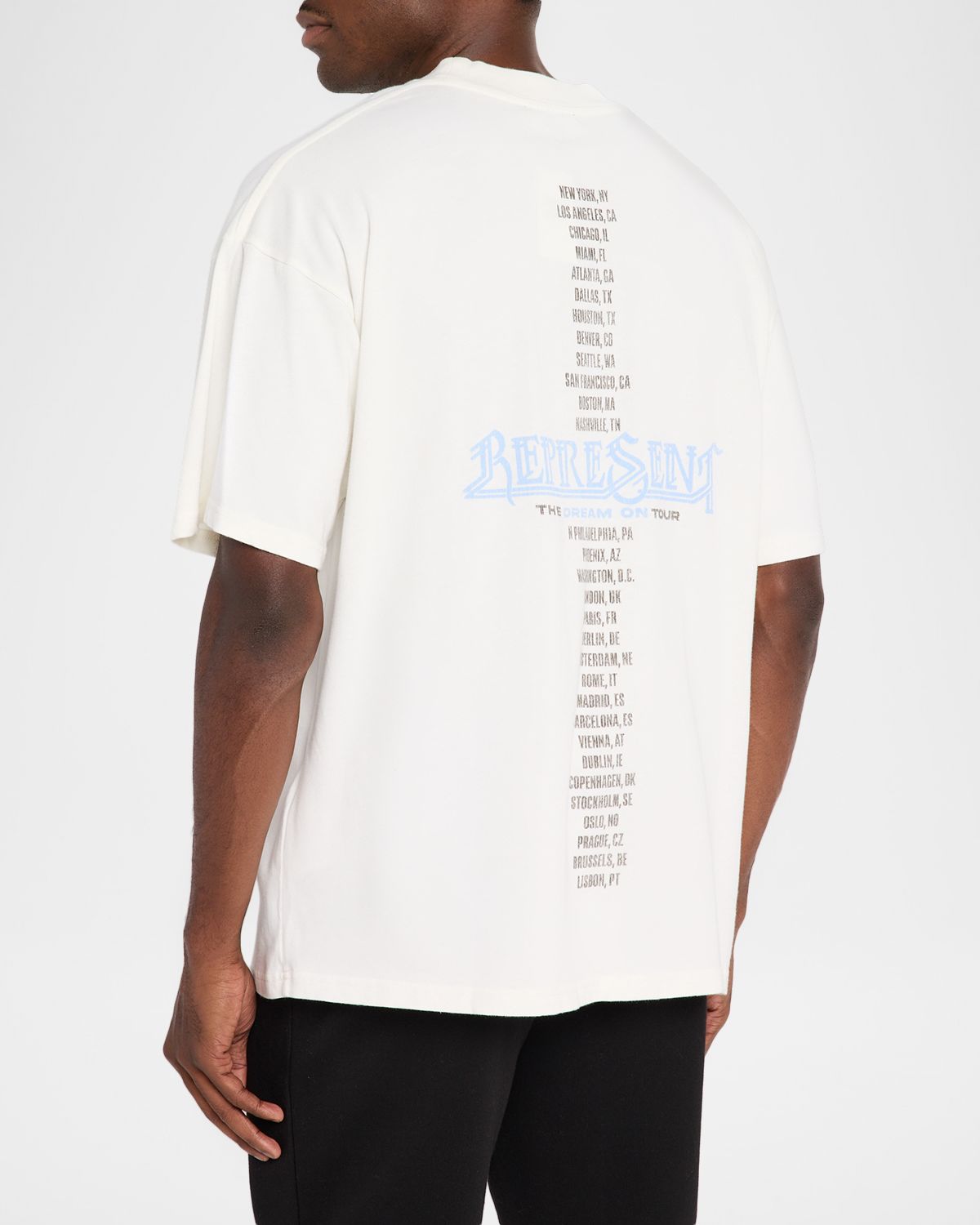 REPRESENT Men 's Golden Tour Graphic-Print Cotton T-Shirt | Thumbnail 3 REPRESENT Men 's Golden Tour Graphic-Print Cotton T-Shirt | Thumbnail 3