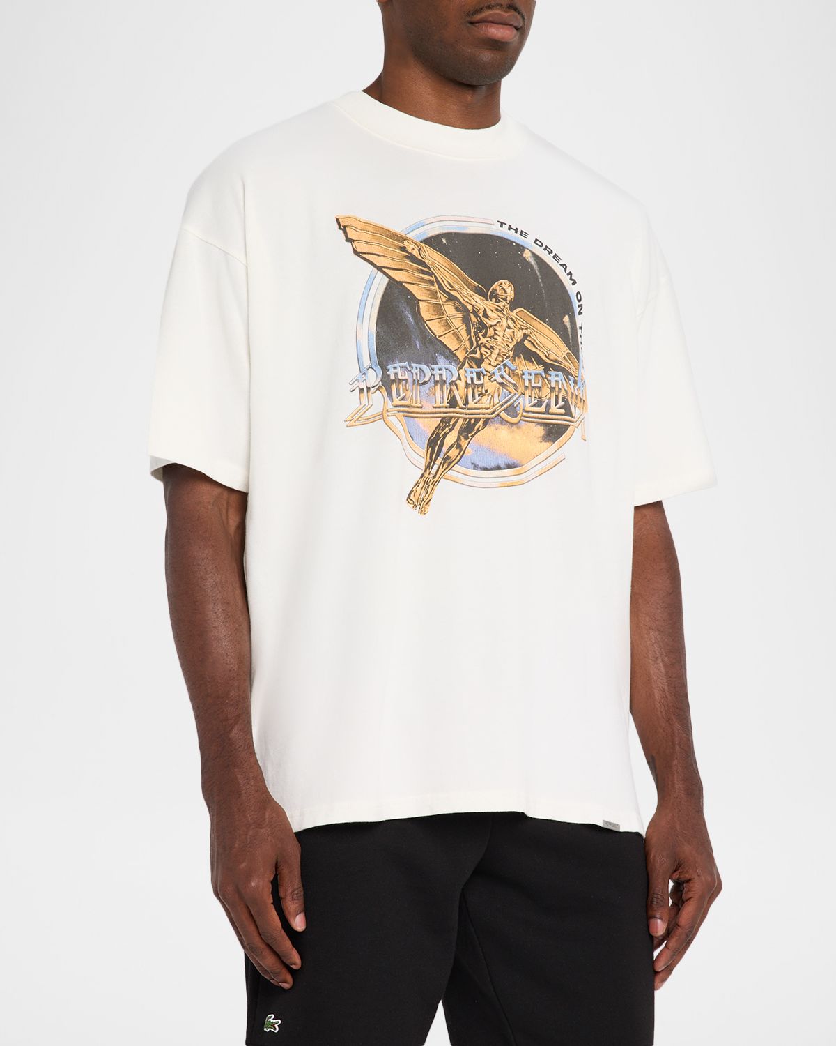 REPRESENT Men 's Golden Tour Graphic-Print Cotton T-Shirt | Thumbnail 4 REPRESENT Men 's Golden Tour Graphic-Print Cotton T-Shirt | Thumbnail 4