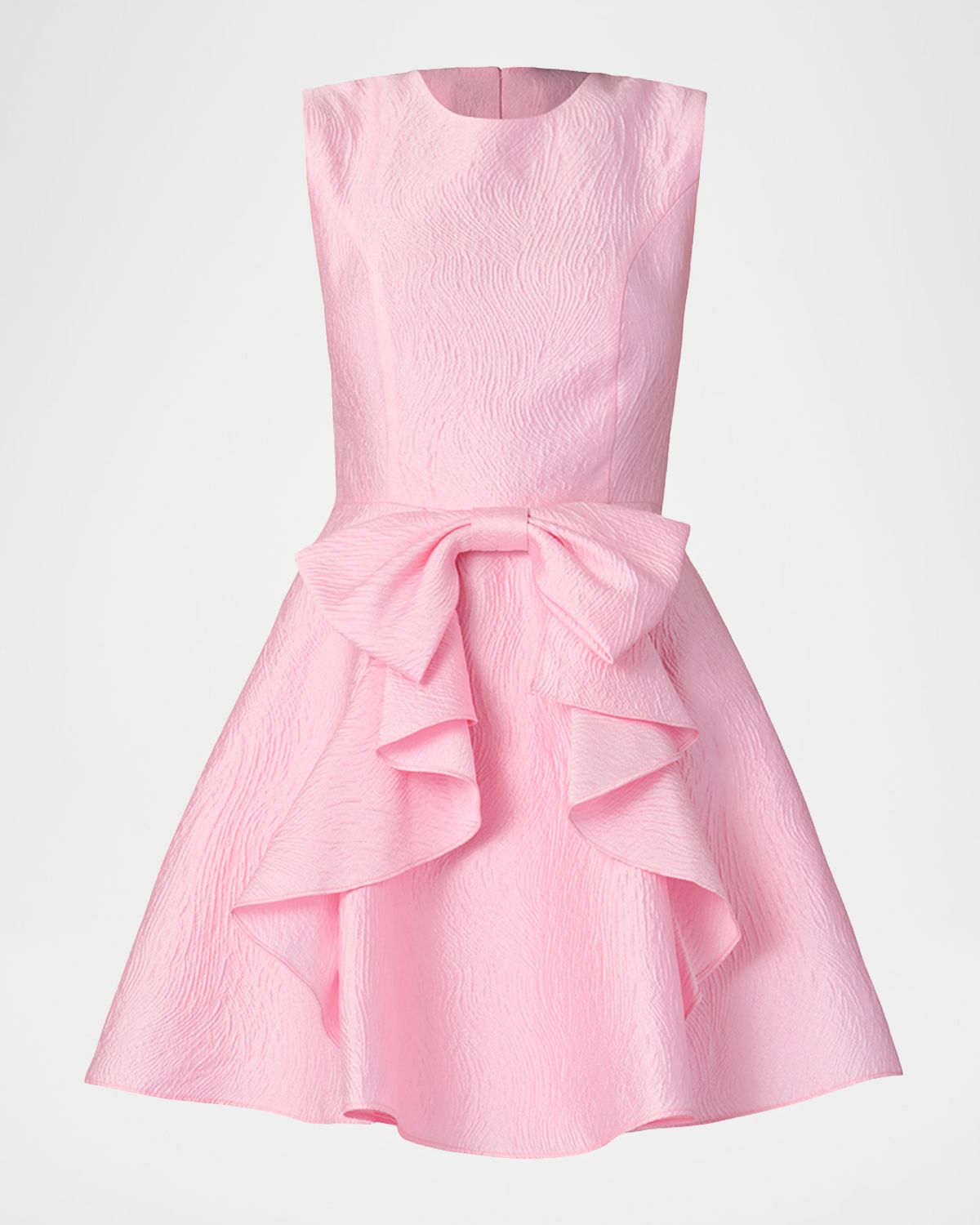 Shoshanna Gabby Bow-Embellished Jacquard Mini Dress