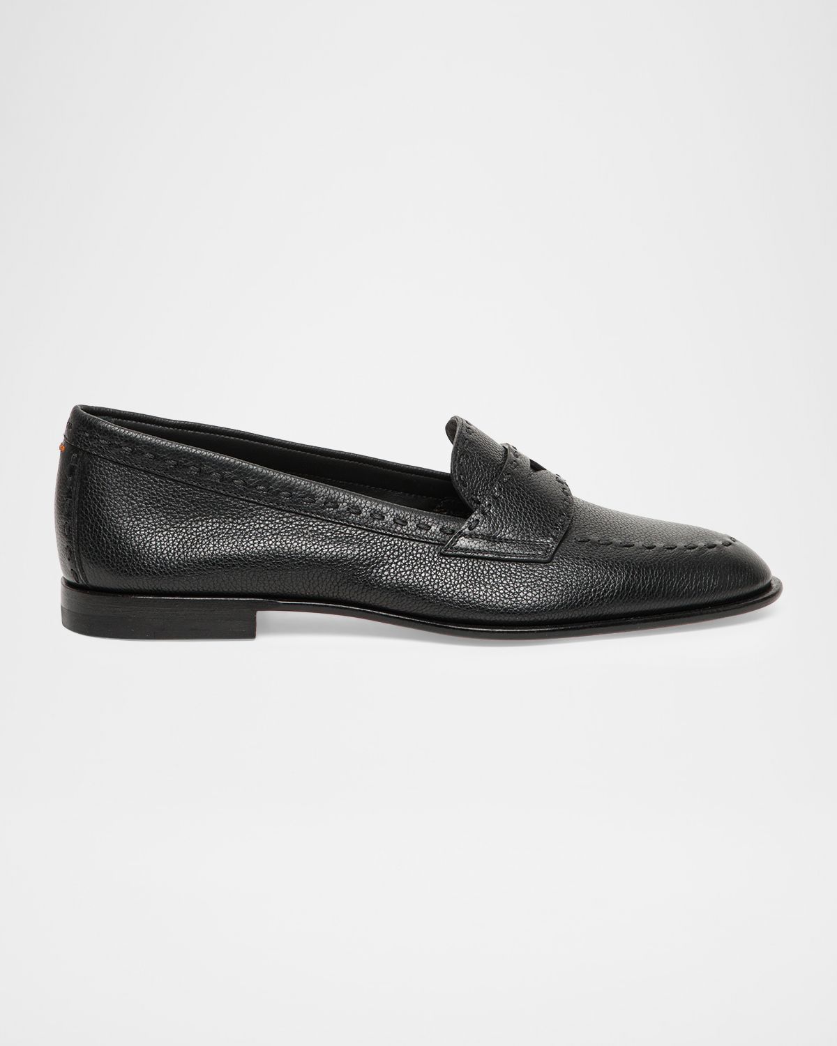 Santoni Marlene Leather Penny Loafers