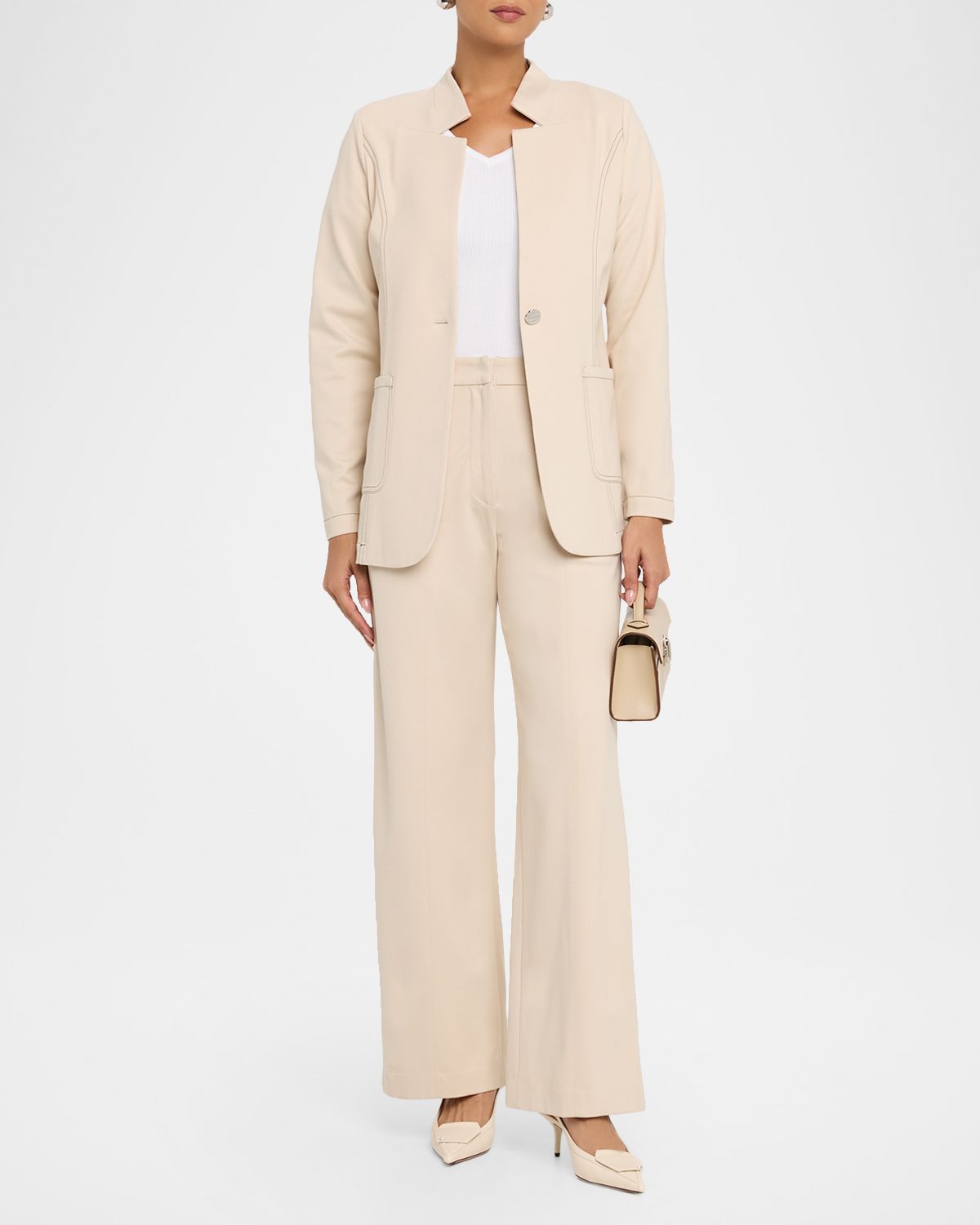 Misook Single-Button Ponte Blazer | Thumbnail 5