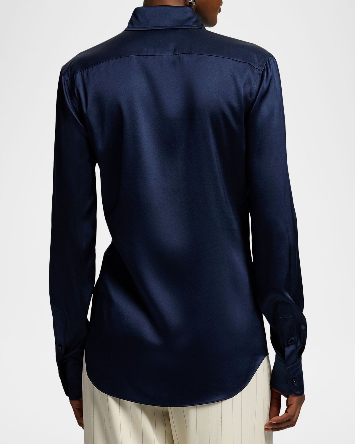 Ralph Lauren Collection Cameron Silk Button-Down Shirt