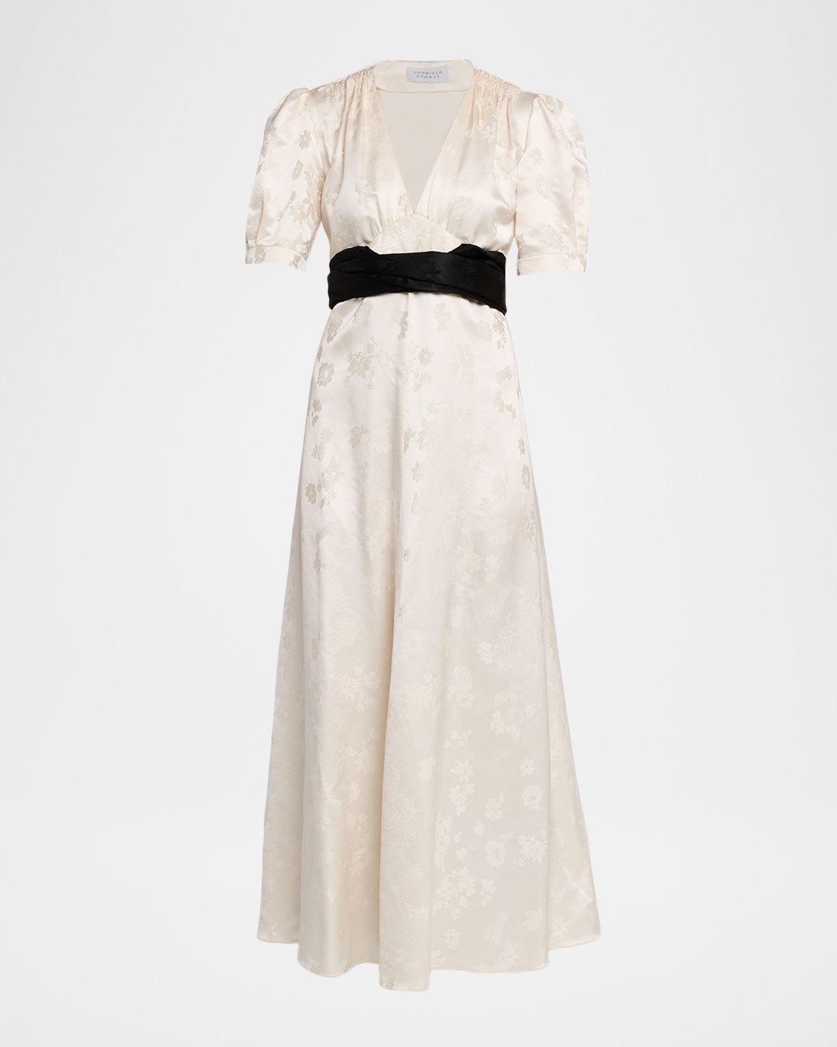 Gabriela Hearst Larkin Embroidered Silk Maxi Dress
