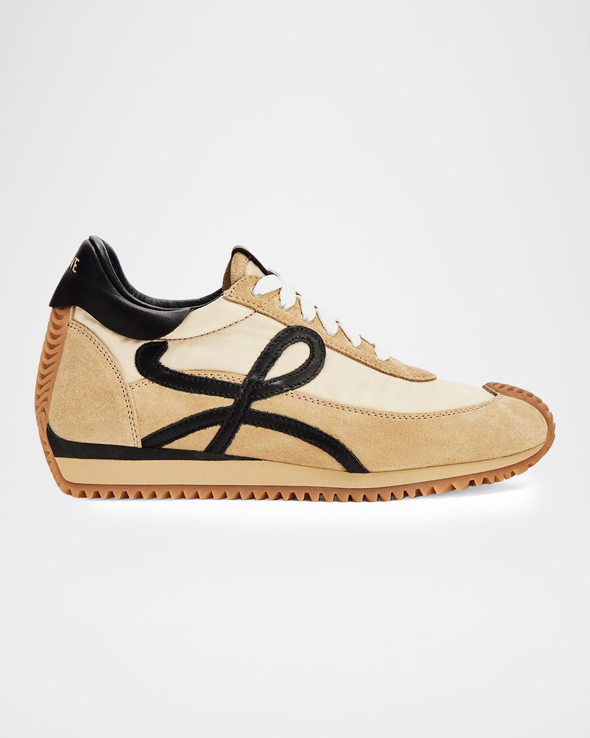 Loewe Men 's Flow Runner 2.0 Nylon and Suede Sneakers
