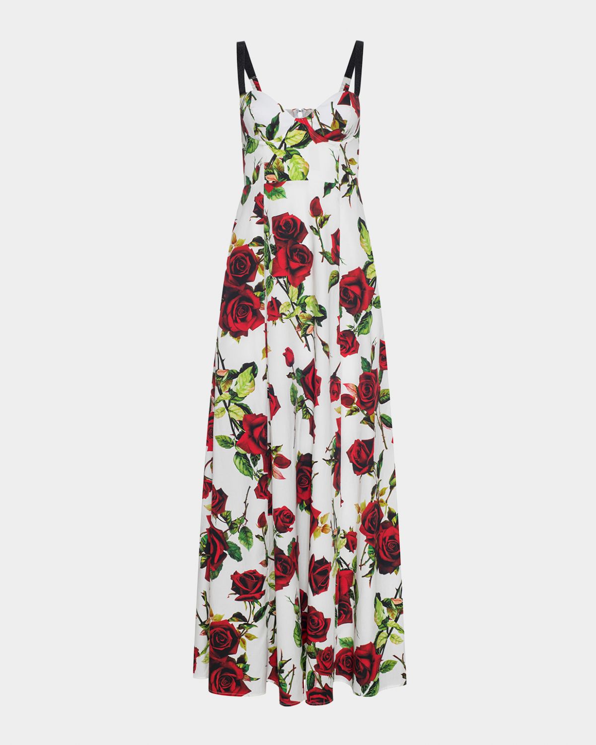 L 'Agence Sutton Beaded-Strap Maxi Dress