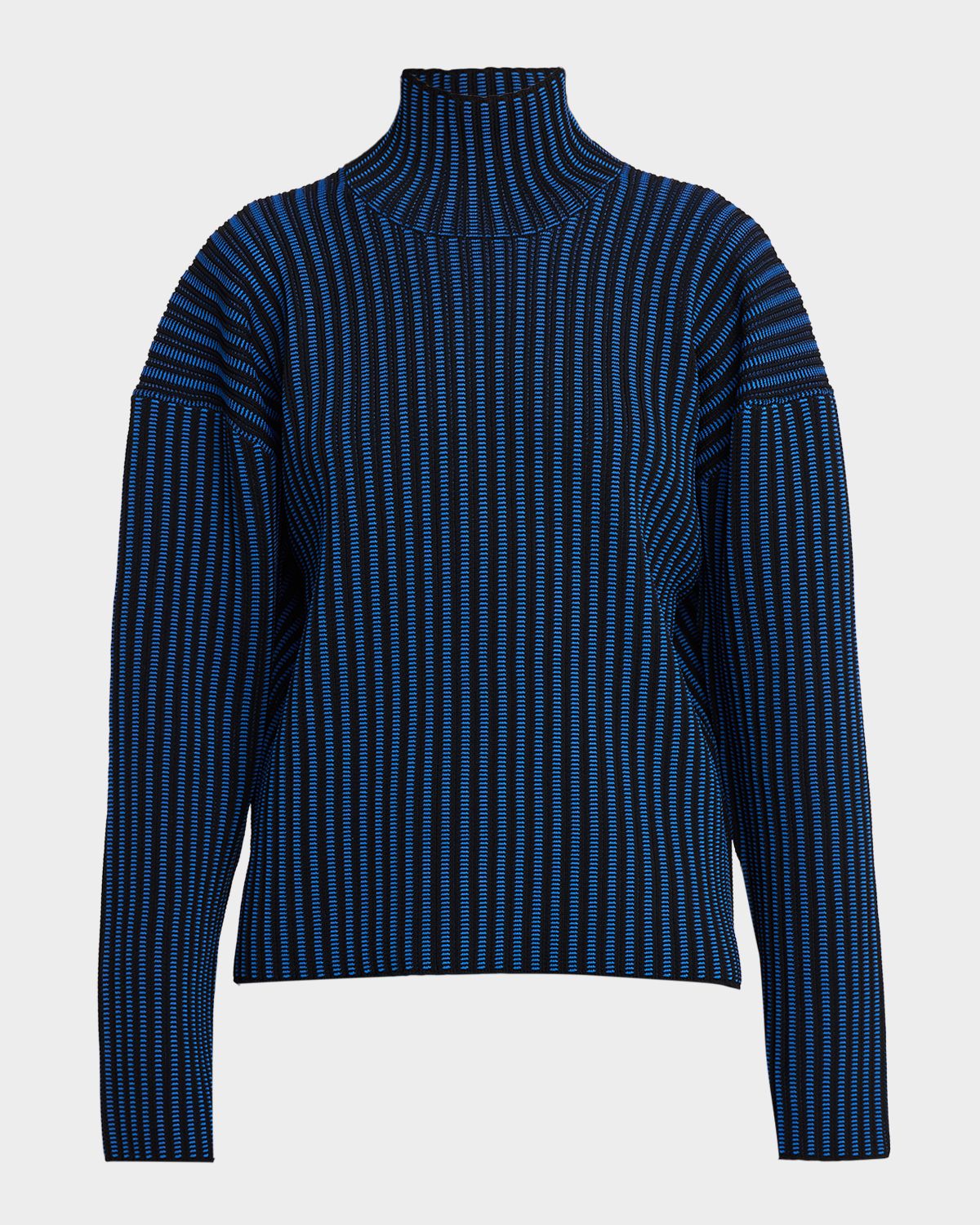Proenza Schouler White Label Elysia Ladder Stripe Turtleneck Sweater