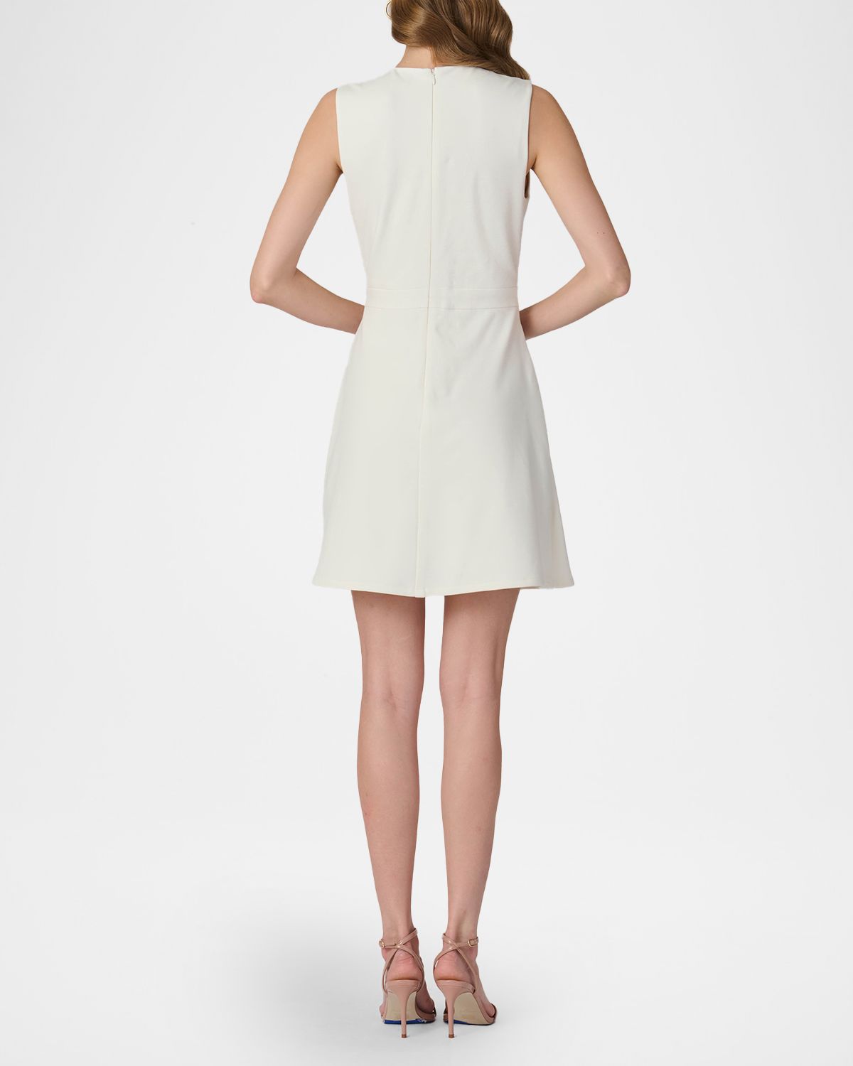 Shoshanna Lily Chain-Embellished Ponte Mini Dress