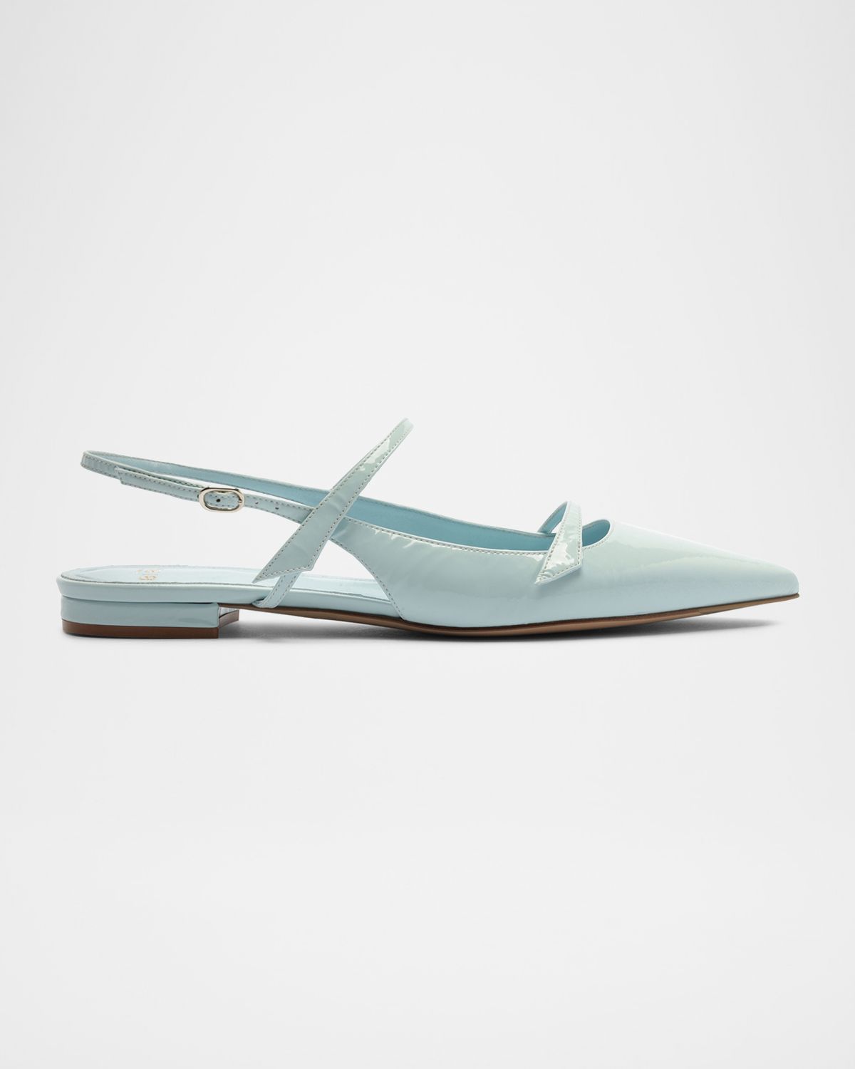 Alexandre Birman Tita Leather Slingback Flats