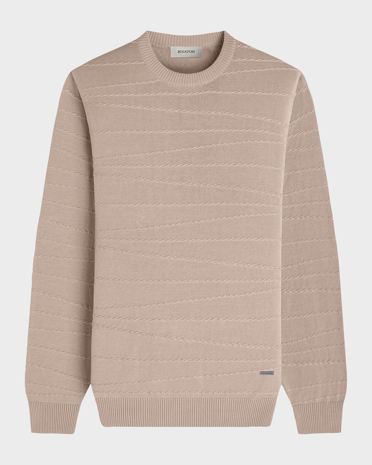 Bugatchi Men 's Chain-Link Crewneck weater