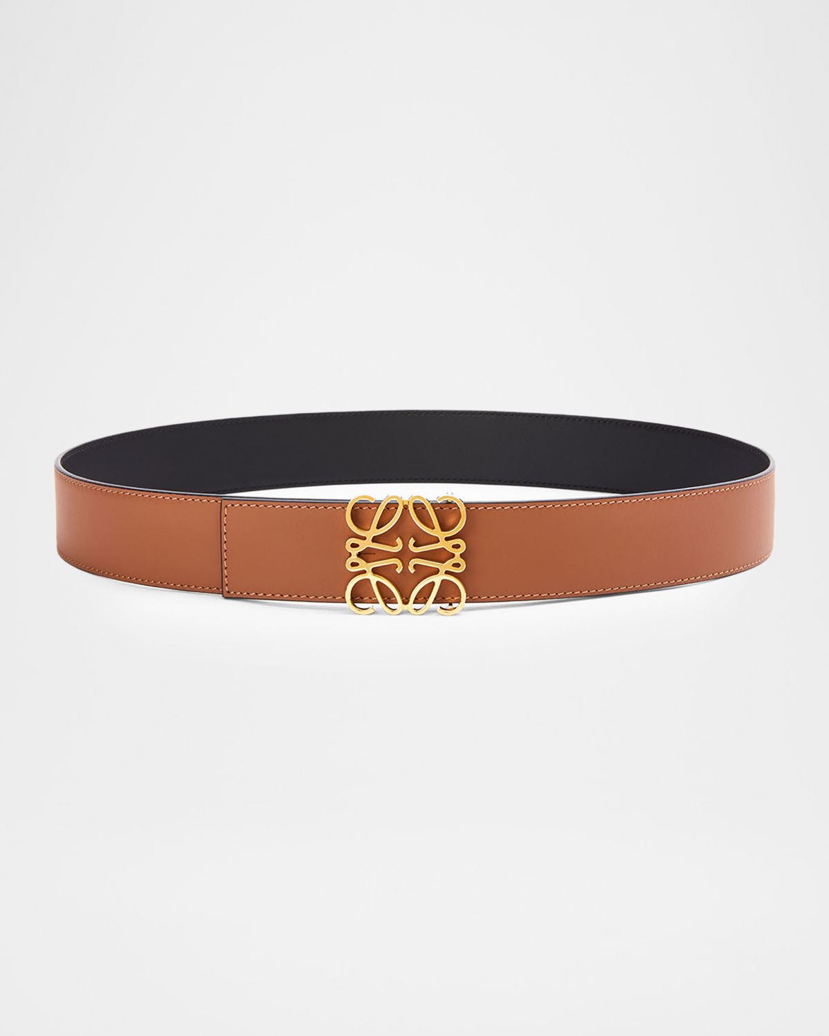 Loewe Men 's Reversible Anagram Leather Belt