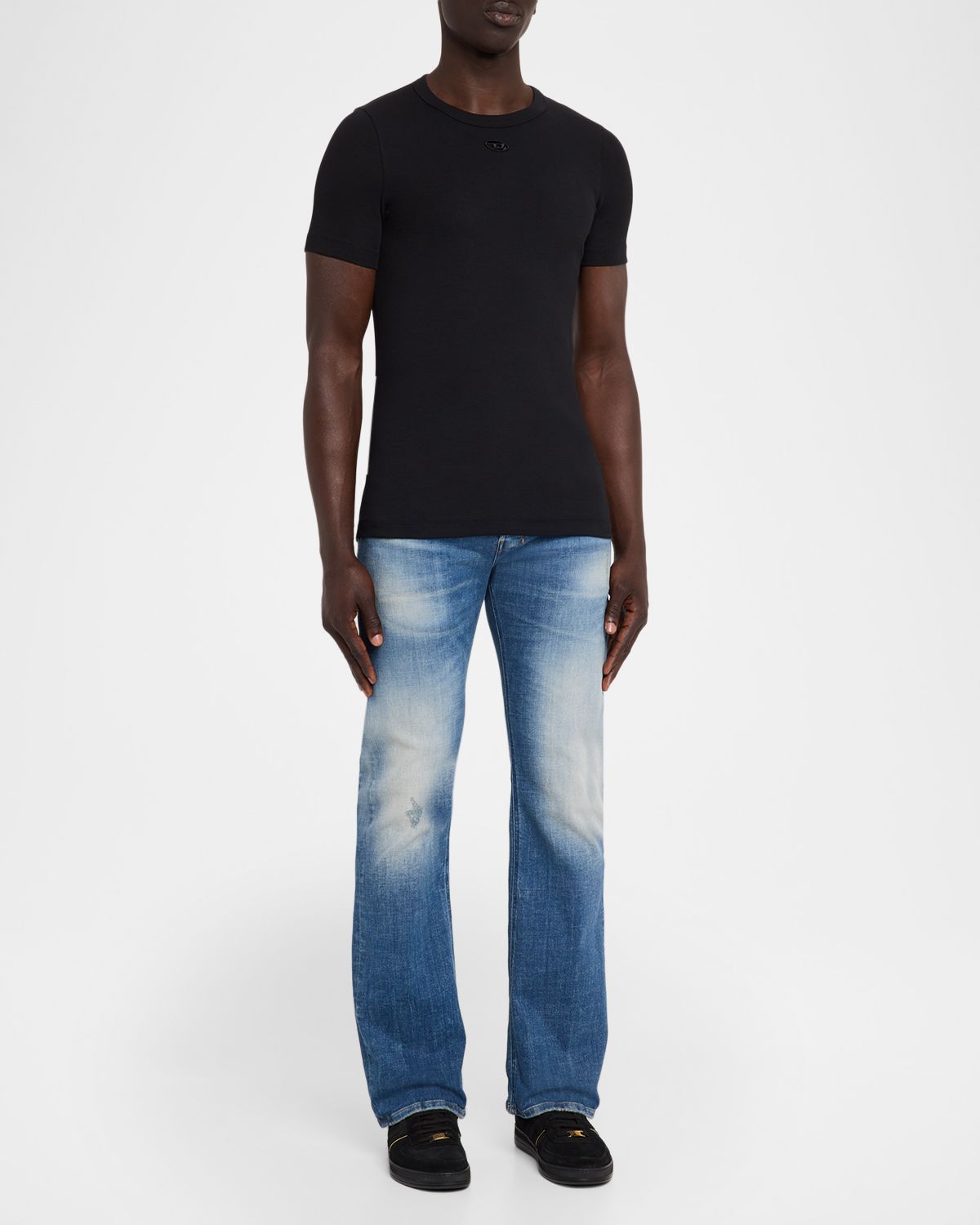 Diesel Men 's Oval D Slim-Fit Stretch Cotton T-Shirt