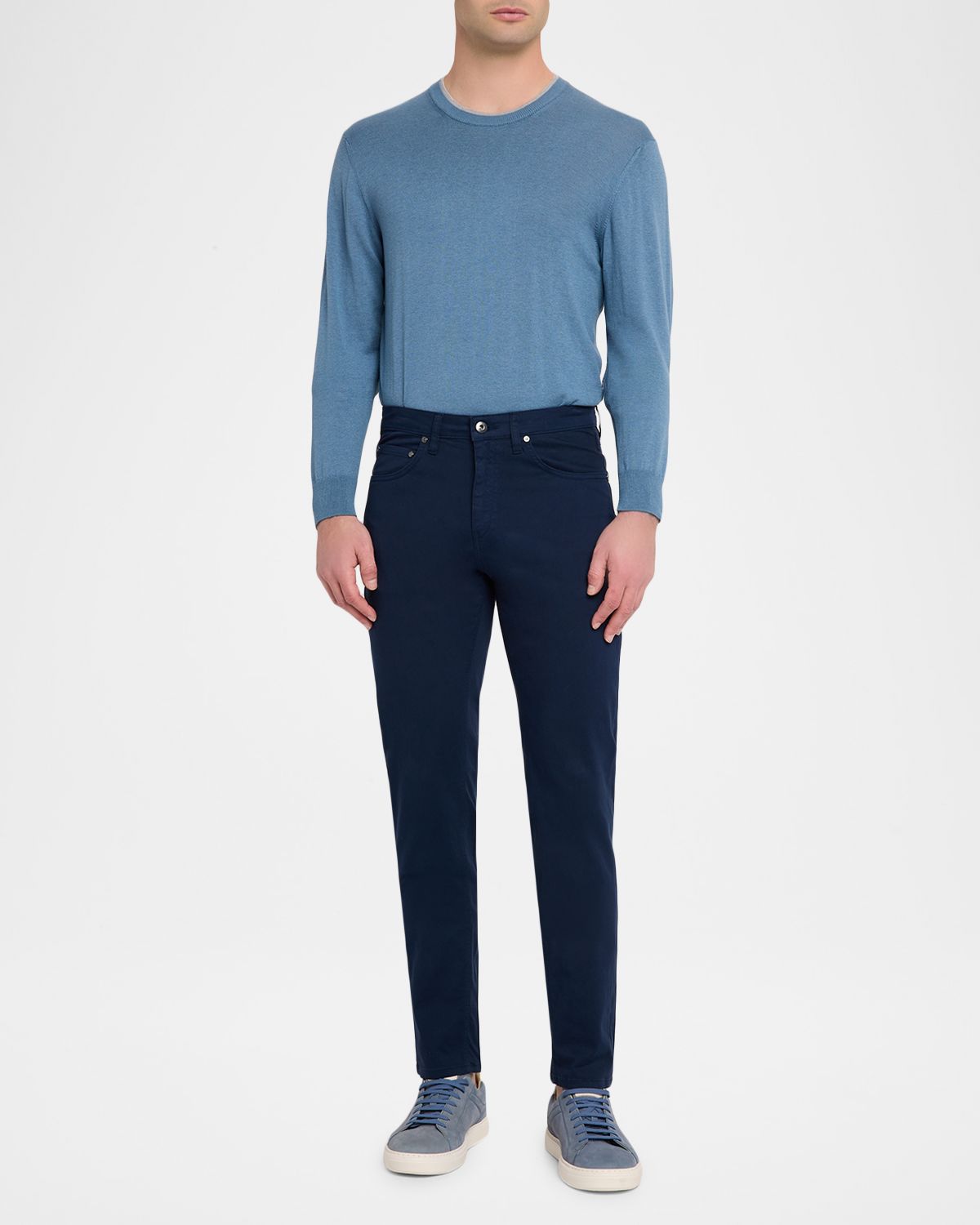 Bugatchi Men 's Preston Stretch Cotton Five-Pocket Pants