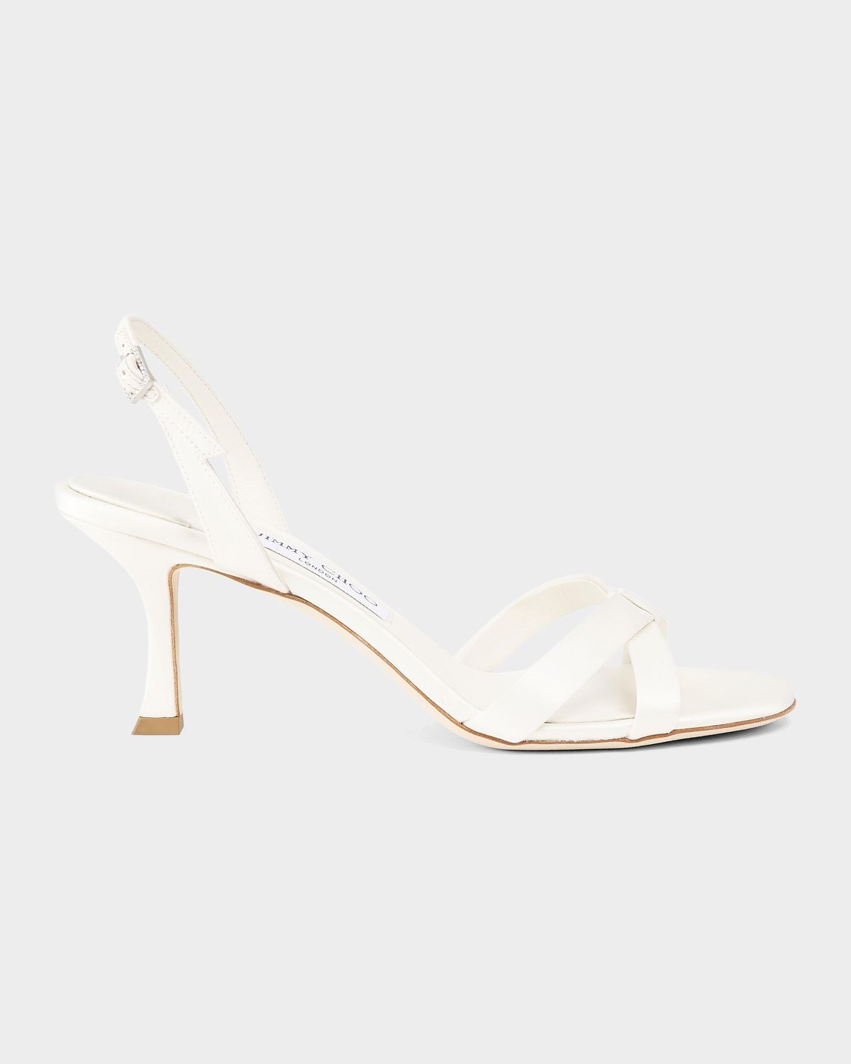 Jimmy Choo Elsy 70MM Satin Slingback Sandals