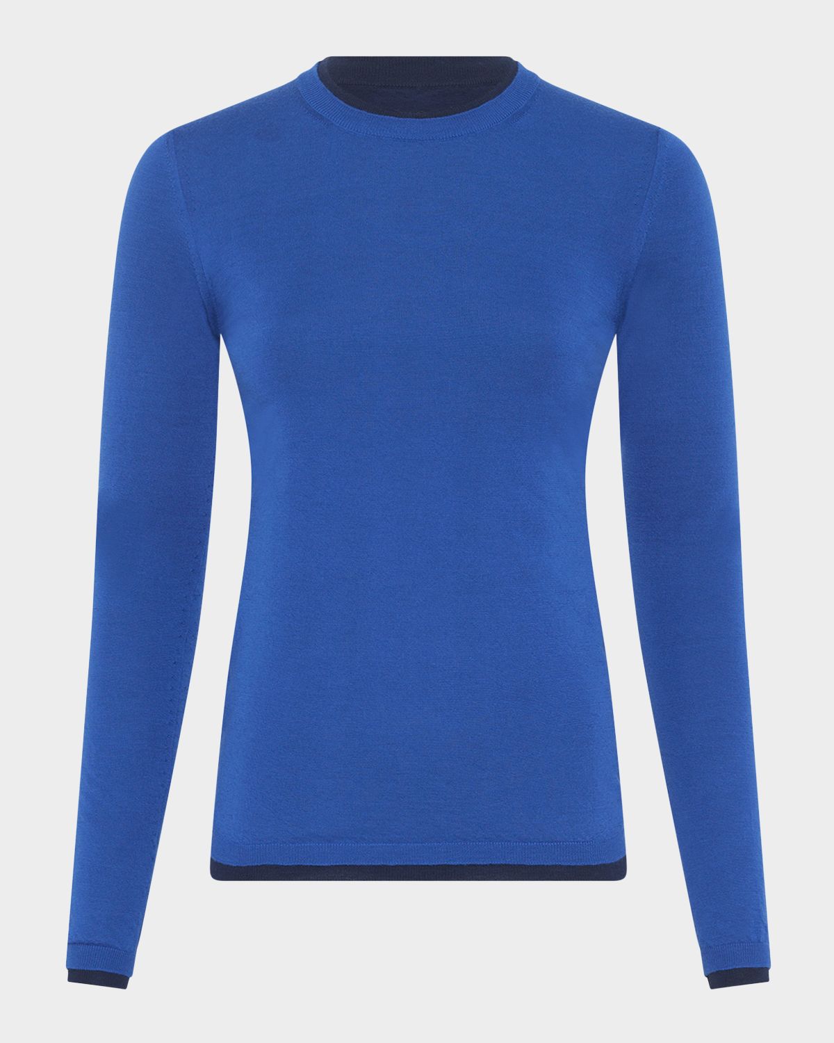 Gabriela Hearst Leif Layered Cashmere Crewneck Sweater