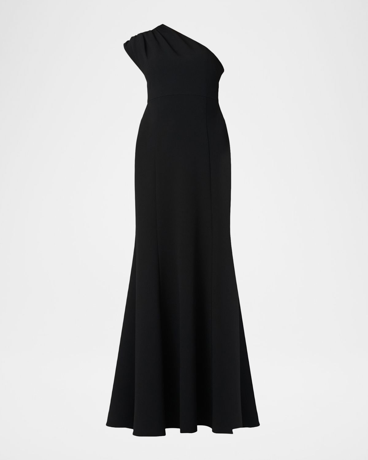 Shoshanna McKenna One-Shoulder Crepe Gown