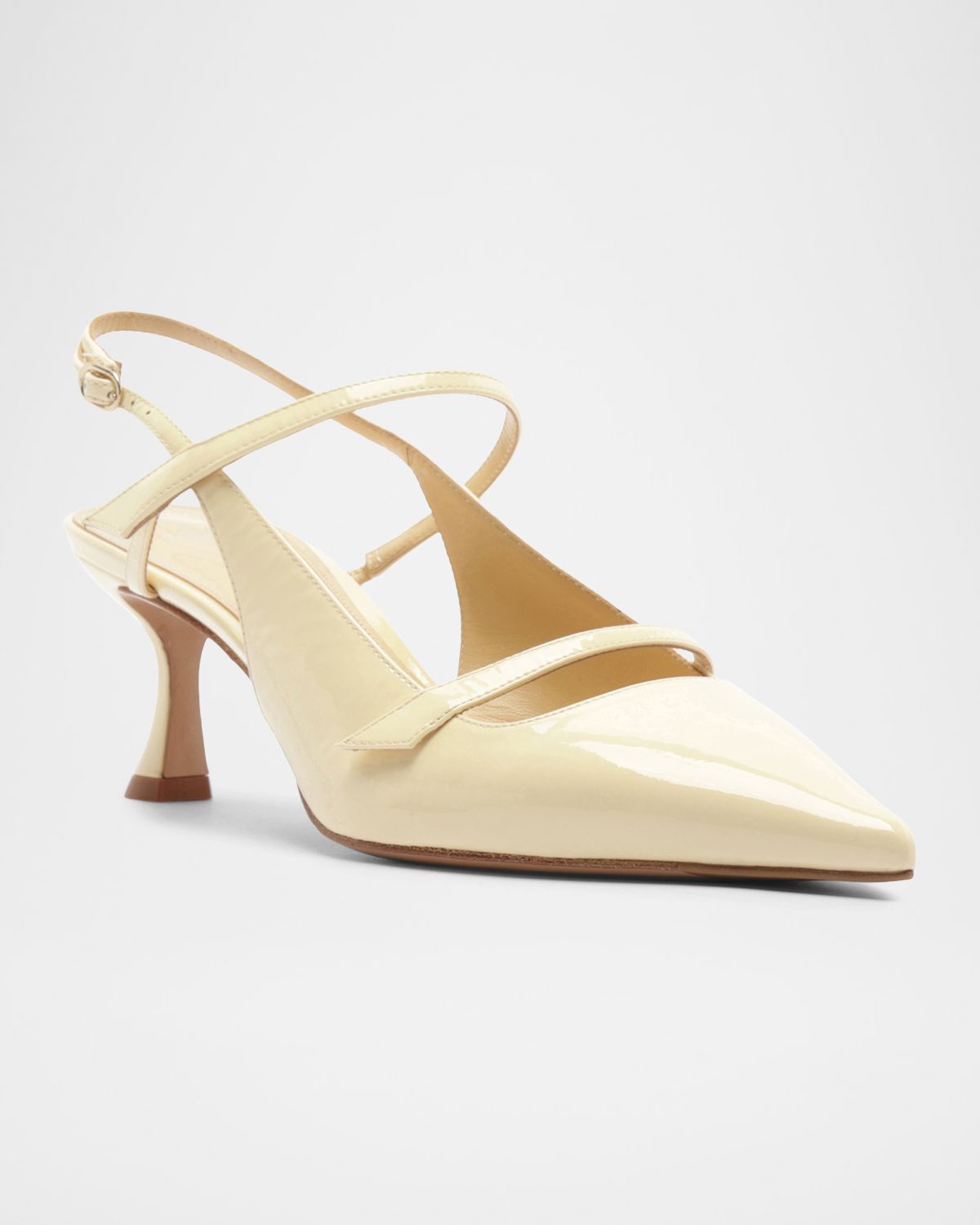 Alexandre Birman Tita 60 mm Leather Slingback Pumps