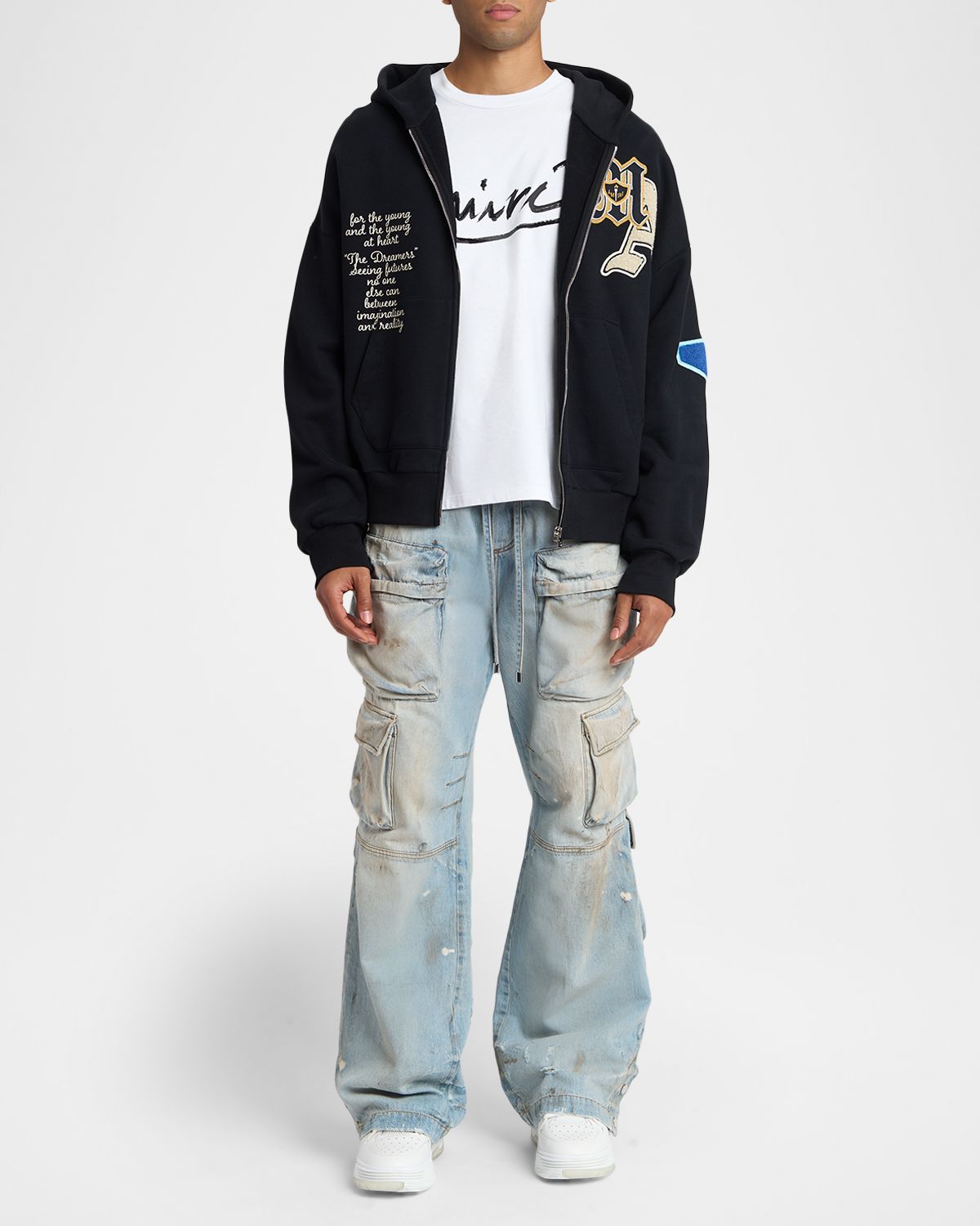 Amiri Men 's Vintage-Wash Wide Leg Cargo Jeans | Thumbnail 5