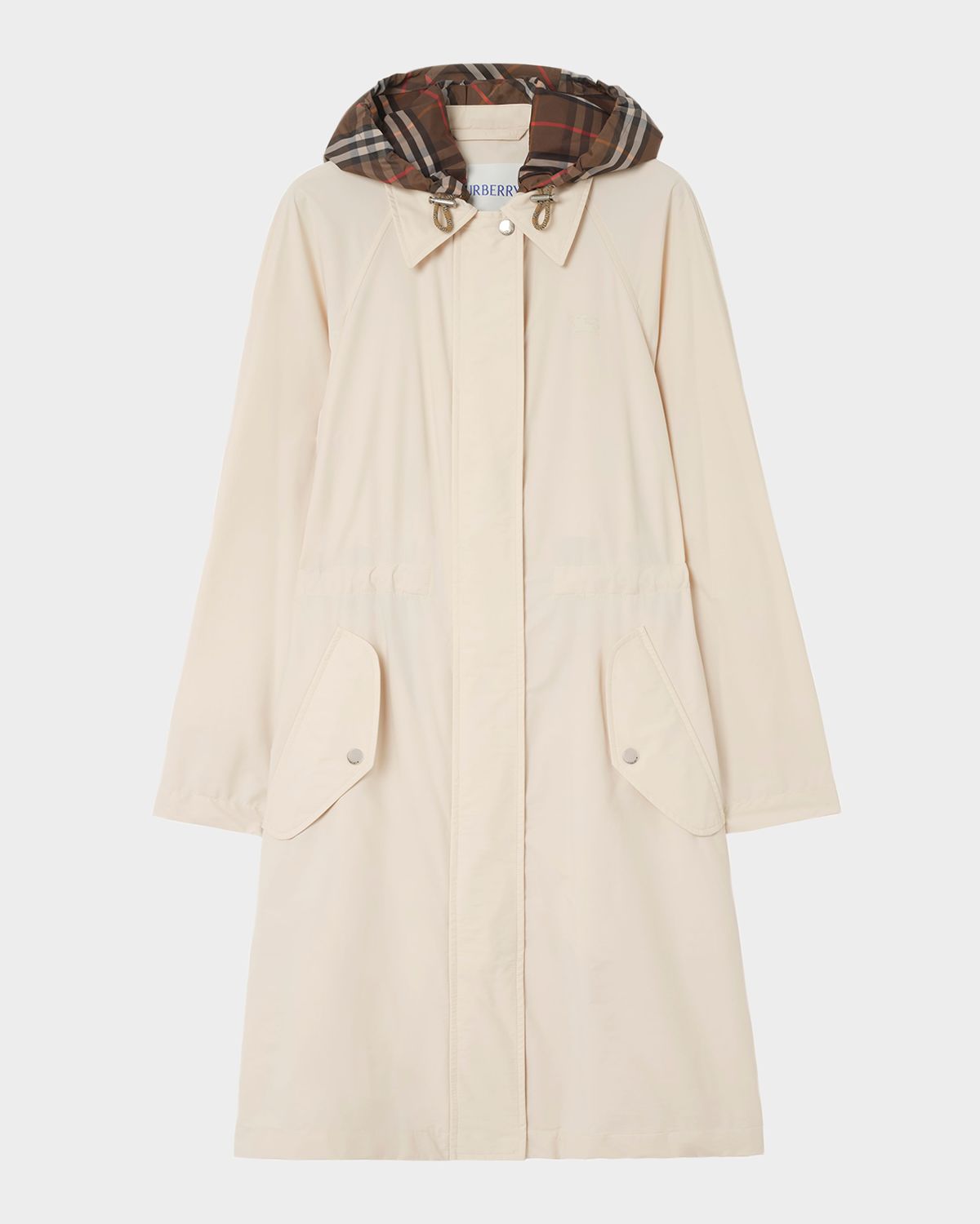 Burberry Newbury Parka Jacket With Removable Hood