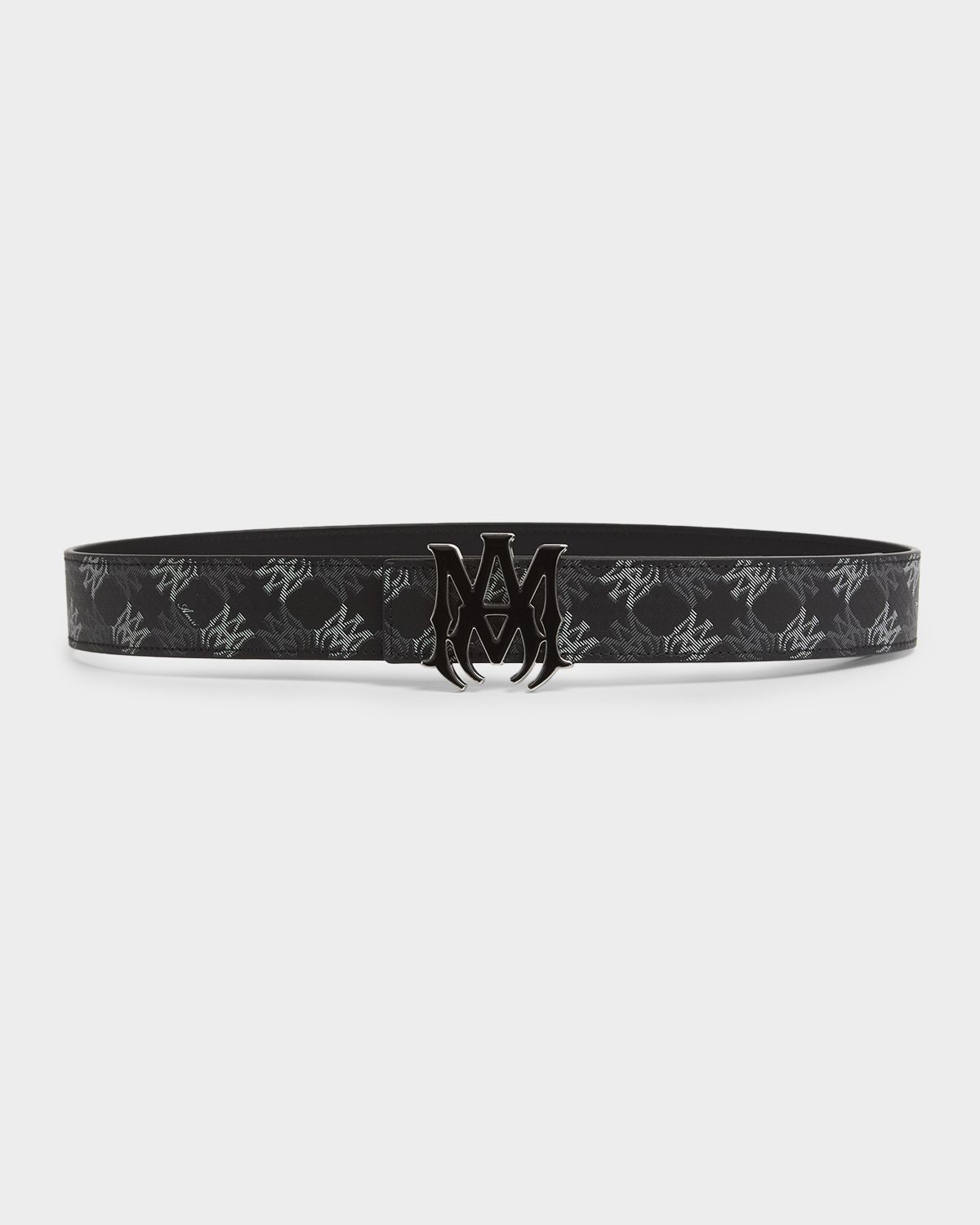 Amiri Men 's MA Icon Buckle Leather Belt