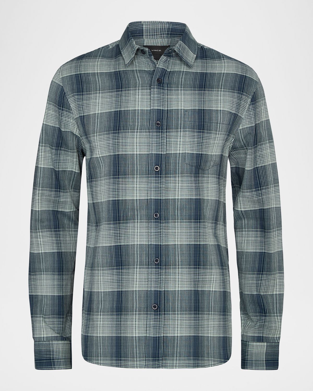 Vince Men 's Big Sky Plaid Cotton Button-Down Shirt
