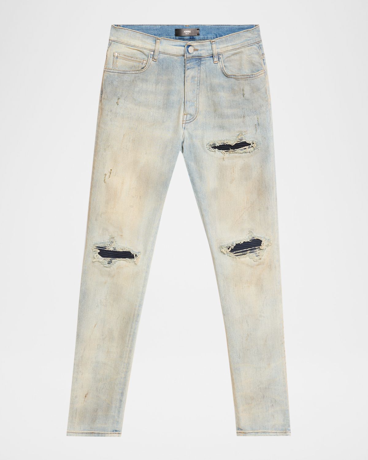 Amiri Men 's Mx1 Distressed Skinny Jeans