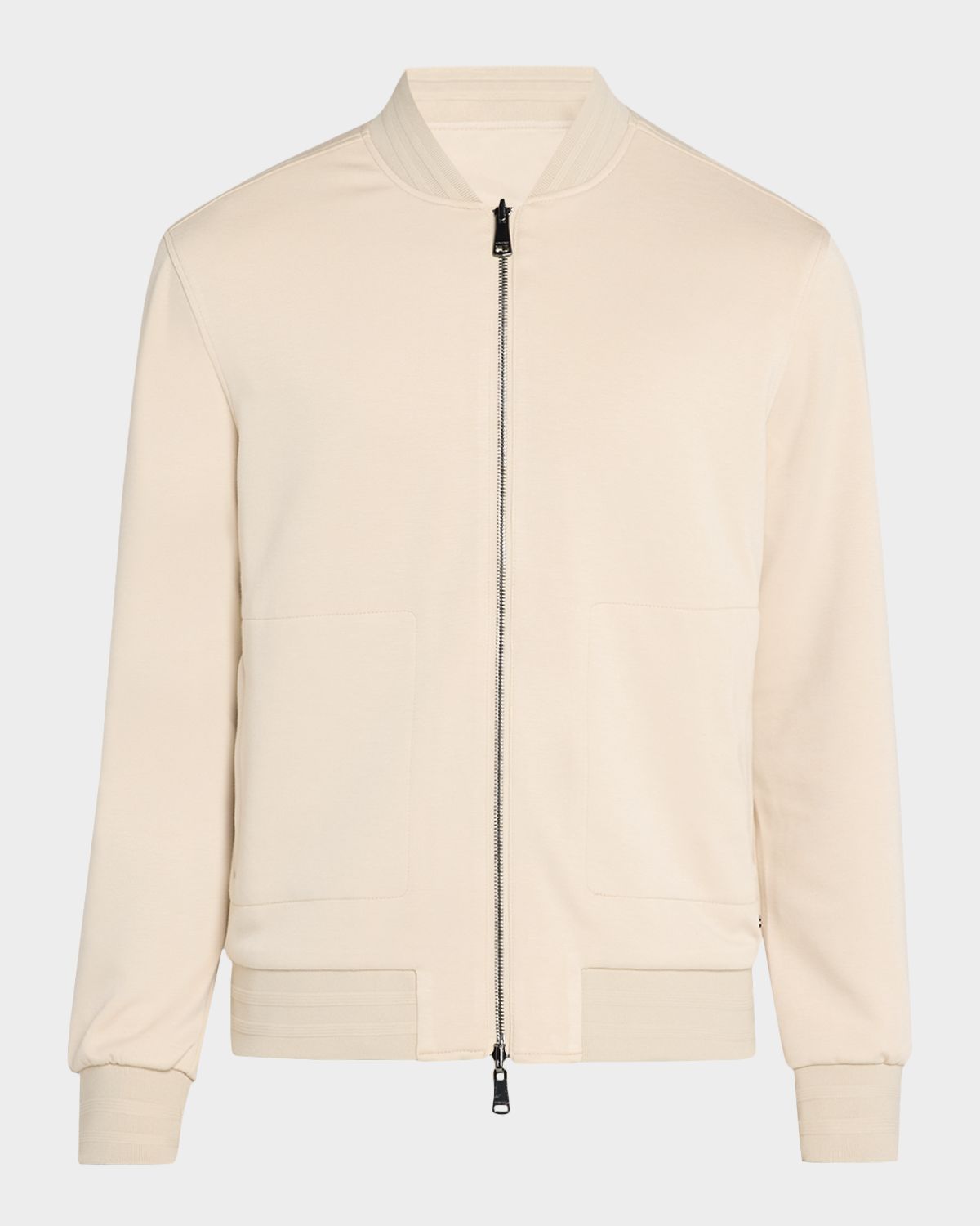Bugatchi Men 's Soft Touch Reversible Baseball Jacket