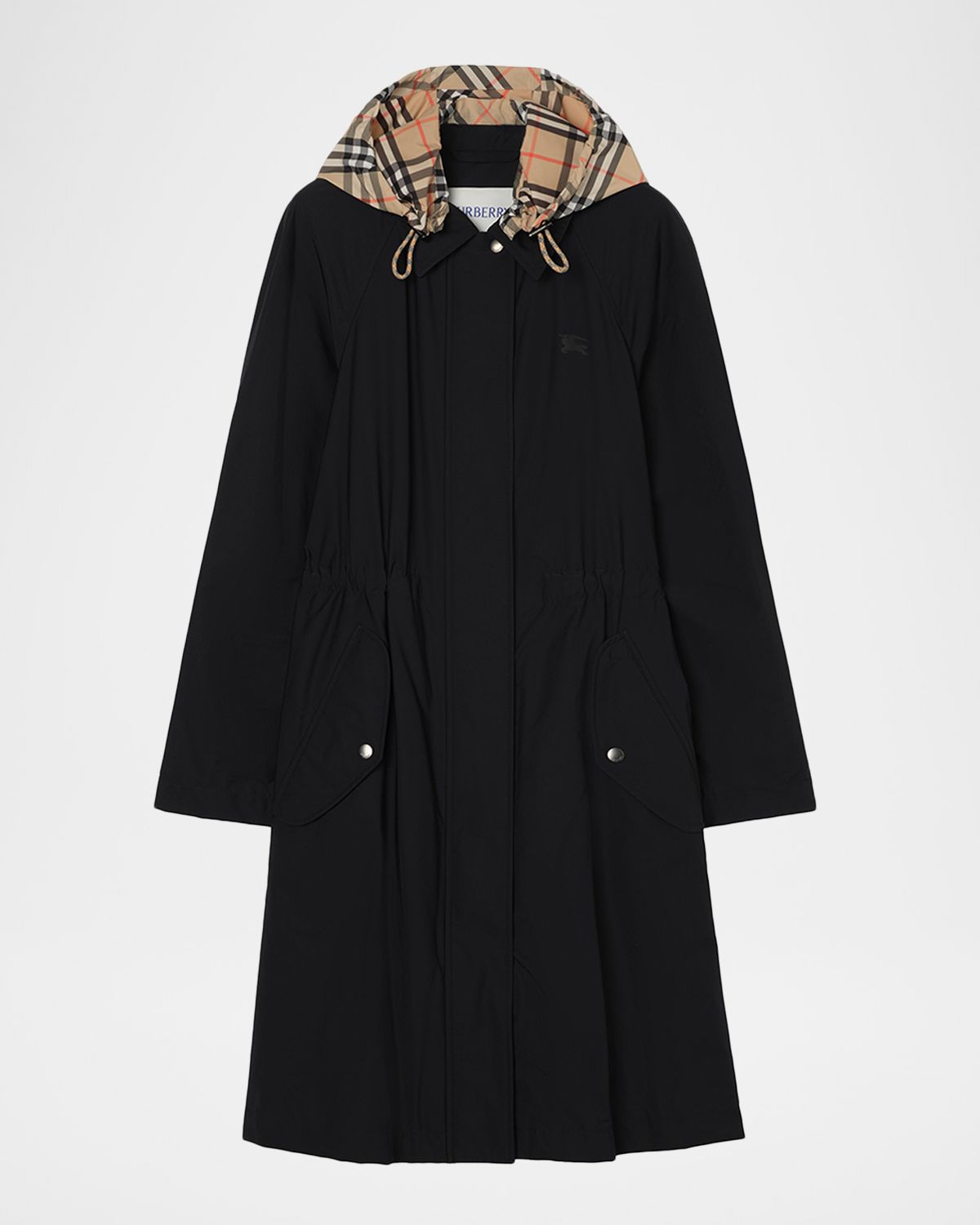 Burberry Newbury Parka Jacket With Removable Hood