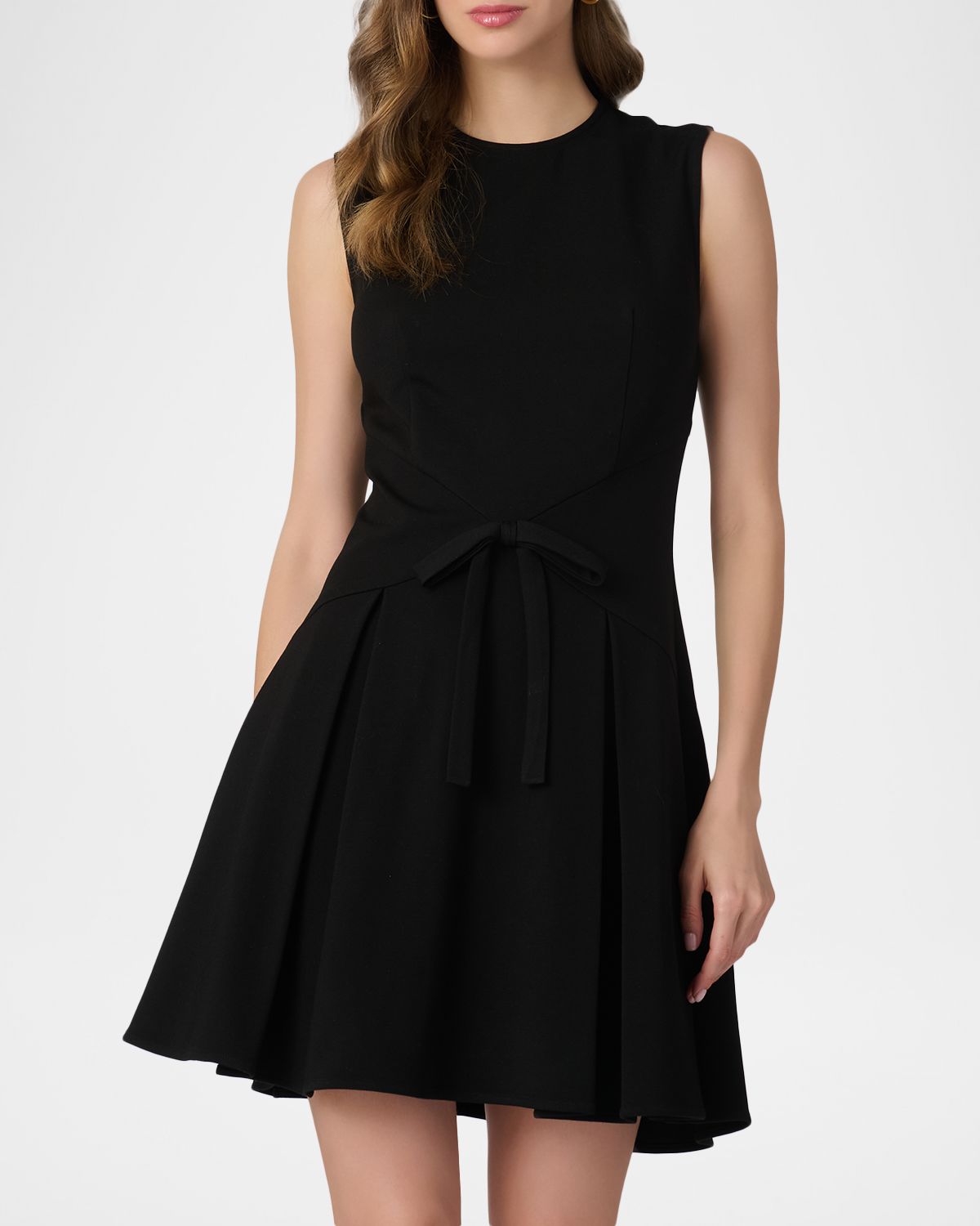 Shoshanna Heather Pleated Sleeveless Mini Dress