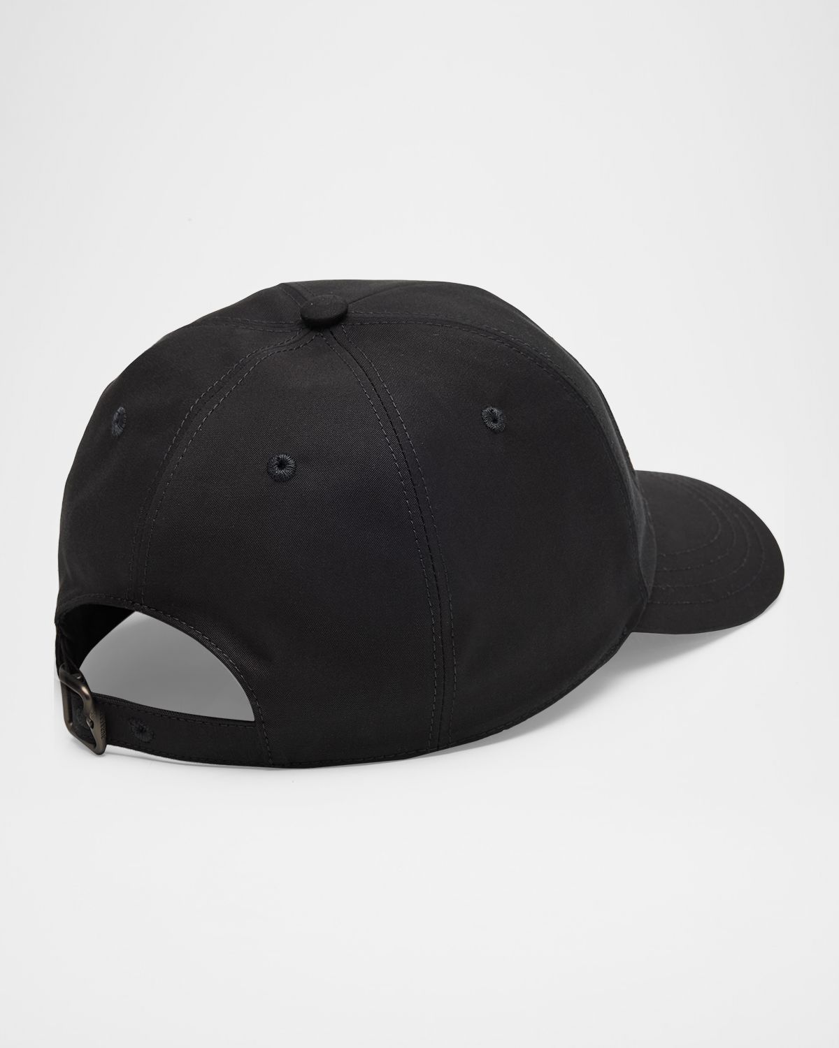 Burberry Men 's Check Cursive Logo Gabardine Baseball Cap | Thumbnail 5 Burberry Men 's Check Cursive Logo Gabardine Baseball Cap | Thumbnail 5