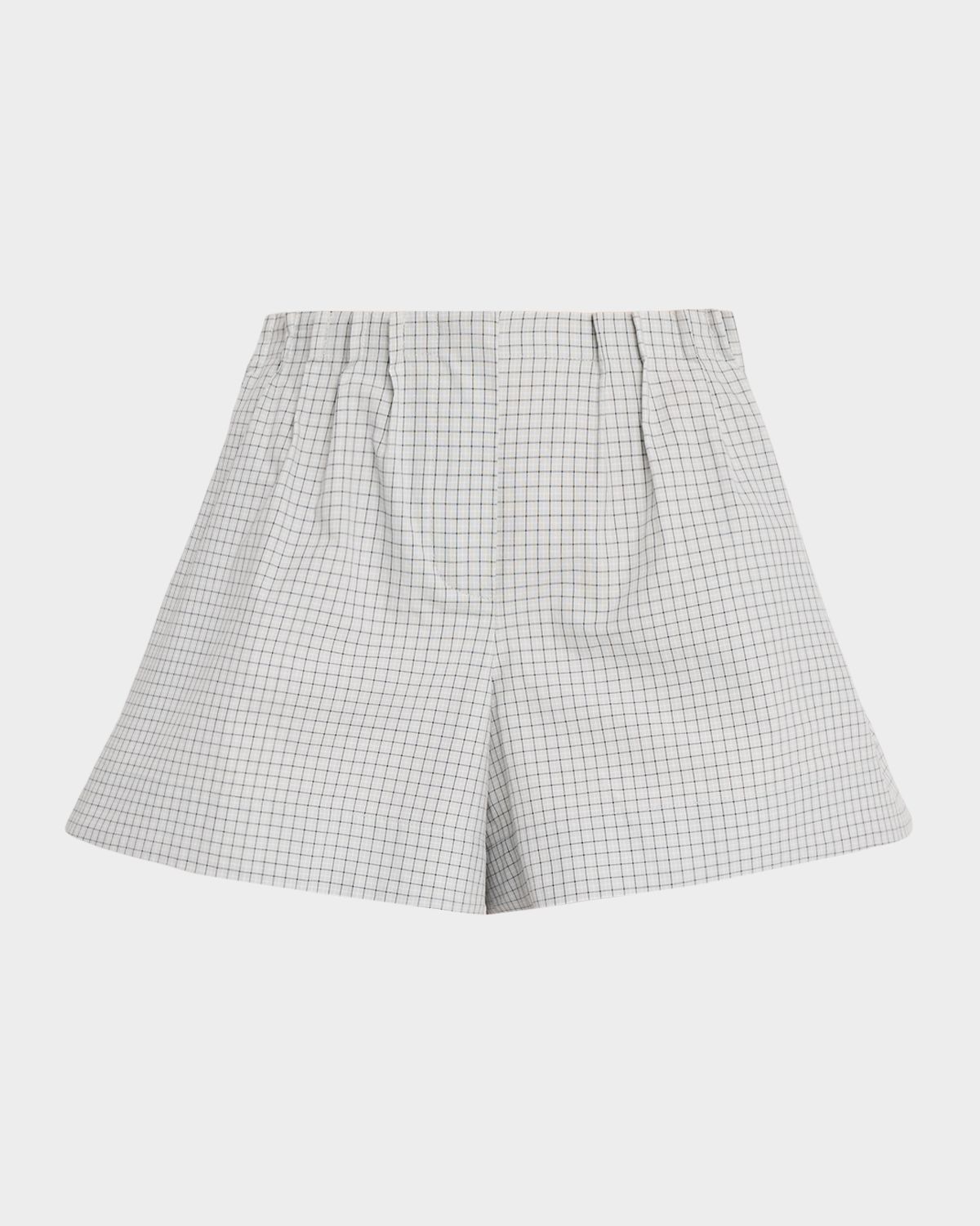 Brandon Maxwell The Lennon Check Shorts